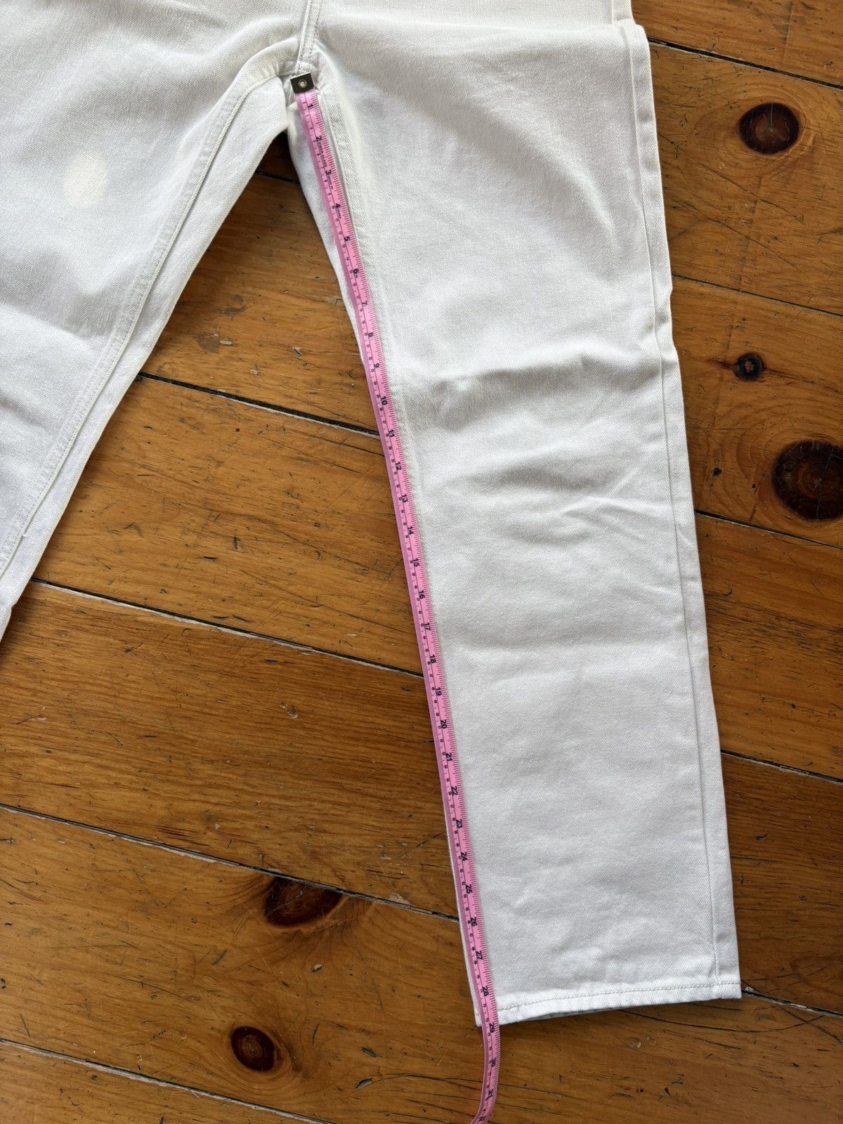 Lemaire × Uniqlo Uniqlo U Lemaire White Straight Denim Size US 26 / EU 42 - 6 Thumbnail
