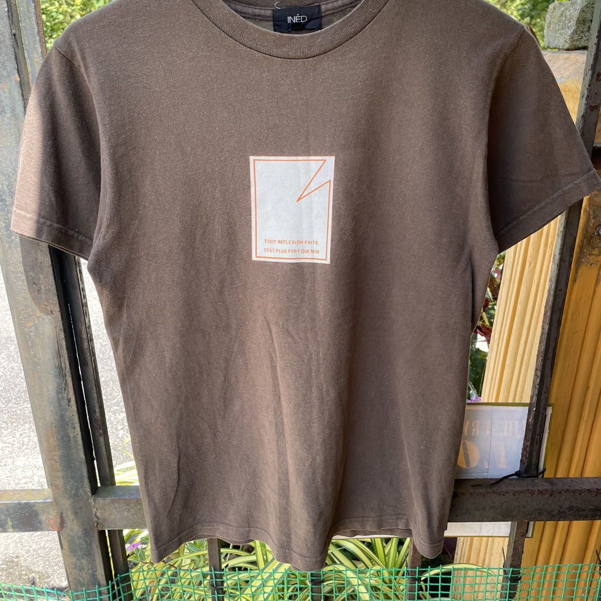 Designer × Japanese Brand × Yohji Yamamoto 🔥🇯🇵Ined Homme By Yohji Yamamoto Reflexion Faite Graphic Tee Size US S / EU 44-46 / 1 - 4 Thumbnail