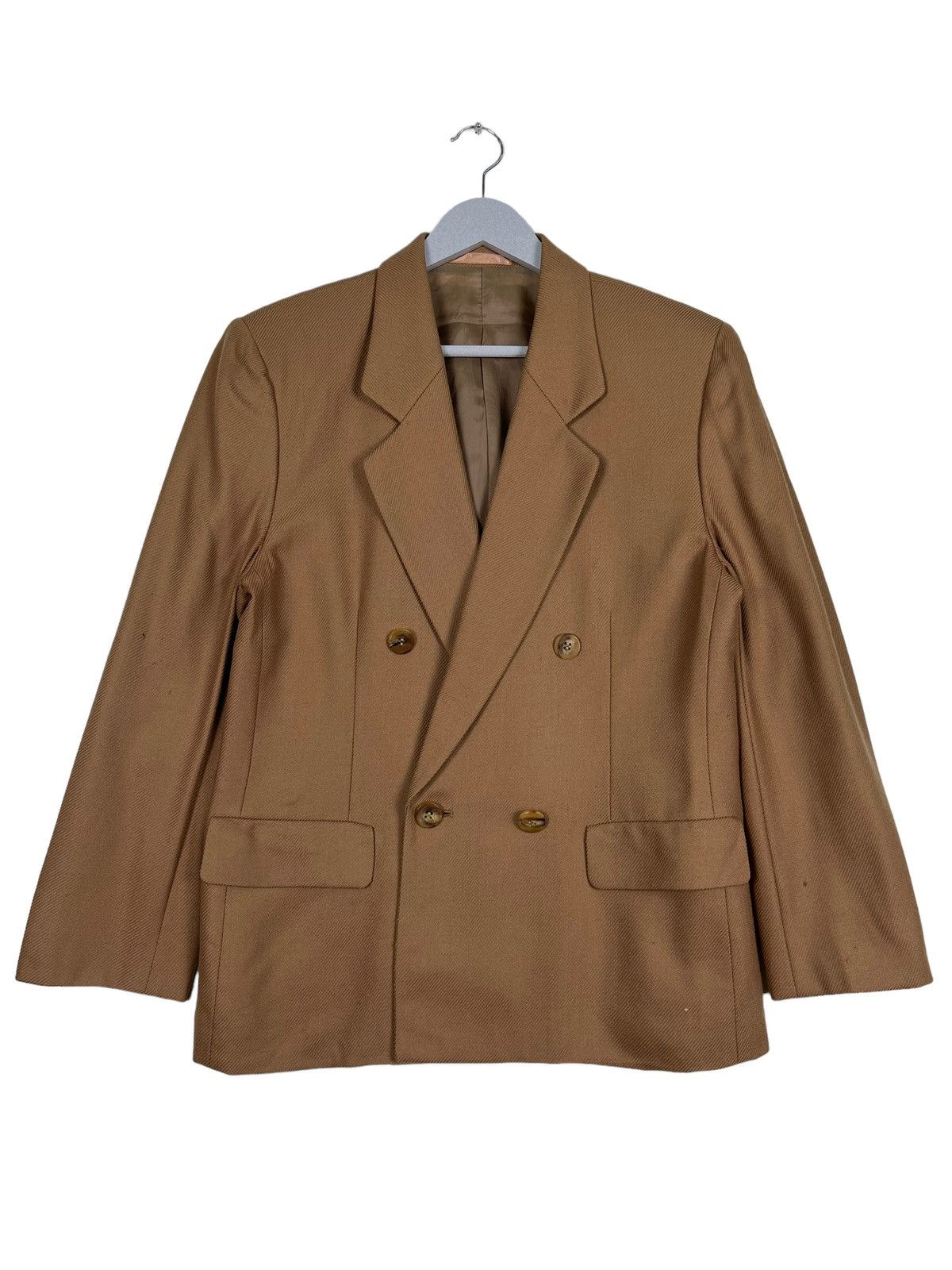 Burberry 🔥 RICH BROWN BURBERRY DOUBLE BREAST BLAZER JACKET Size US S / EU 44-46 / 1 - 2 Thumbnail