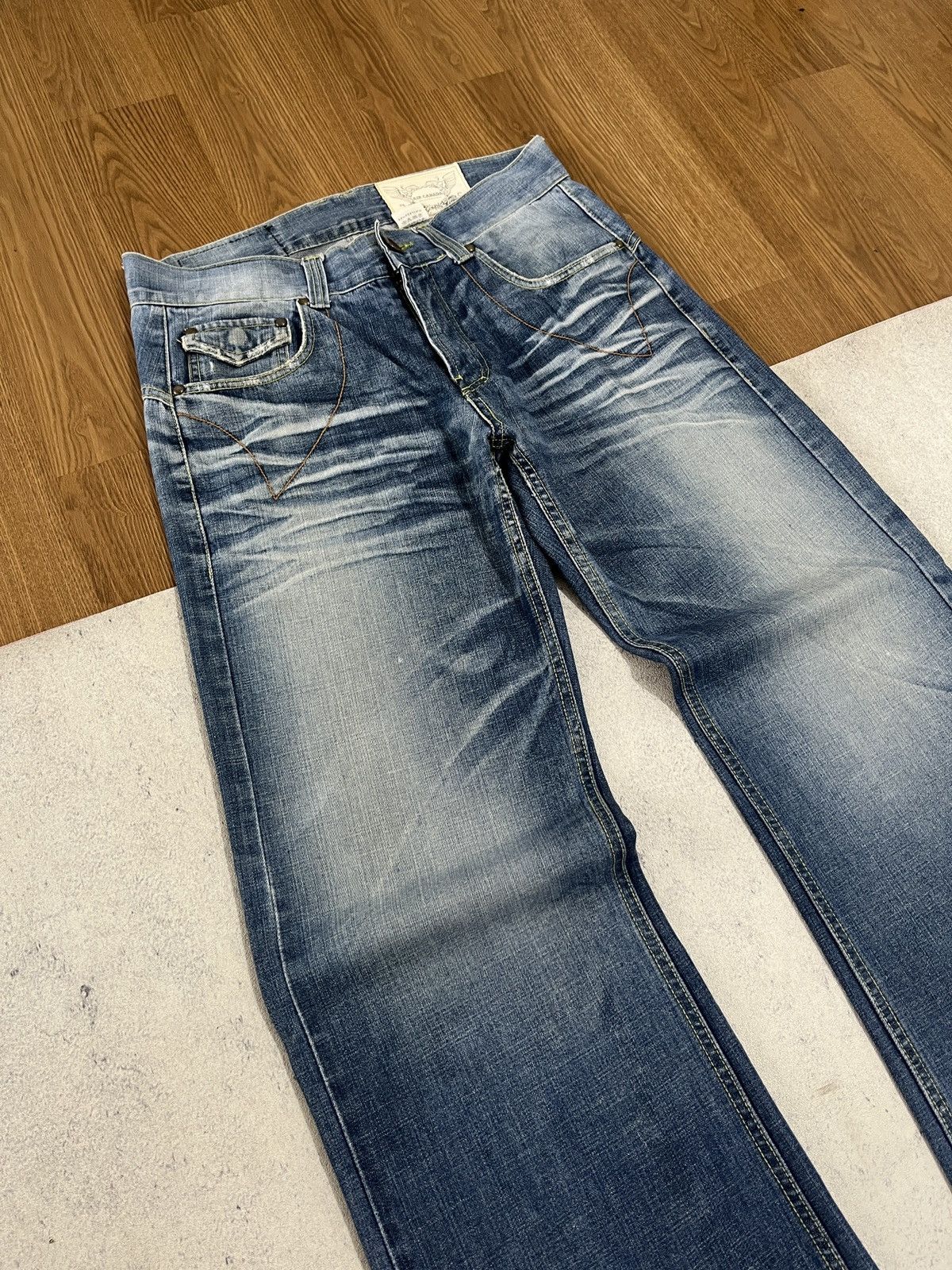 Vintage Air Canada “ Buckle Back “ Bootcut Jeans Size US 32 / EU 48 - 5 Thumbnail