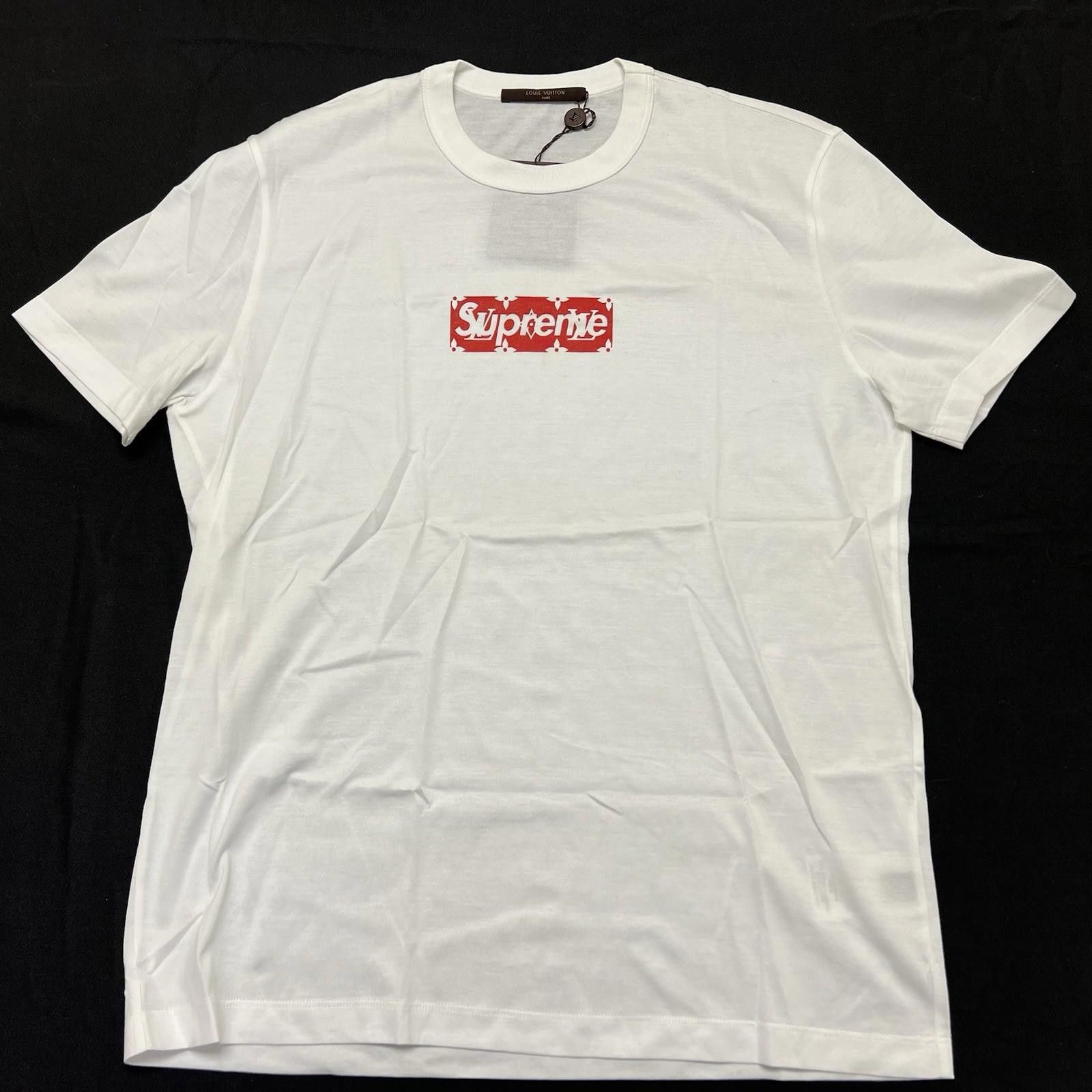 Louis Vuitton SUPREME X LOUIS VUITTON BOX LOGO TEE WHITE RED MONOGRAM M Size US M / EU 48-50 / 2 - 1 Thumbnail
