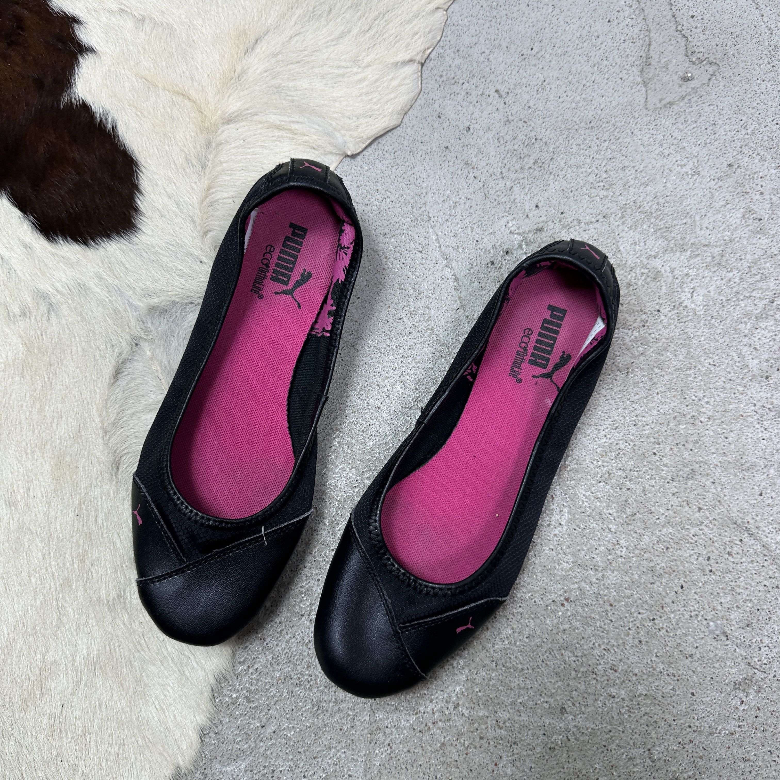 Puma Vintage Leather Sporty Casual Puma Ballet Flats Y2K Size US 6 / IT 36 - 4 Thumbnail