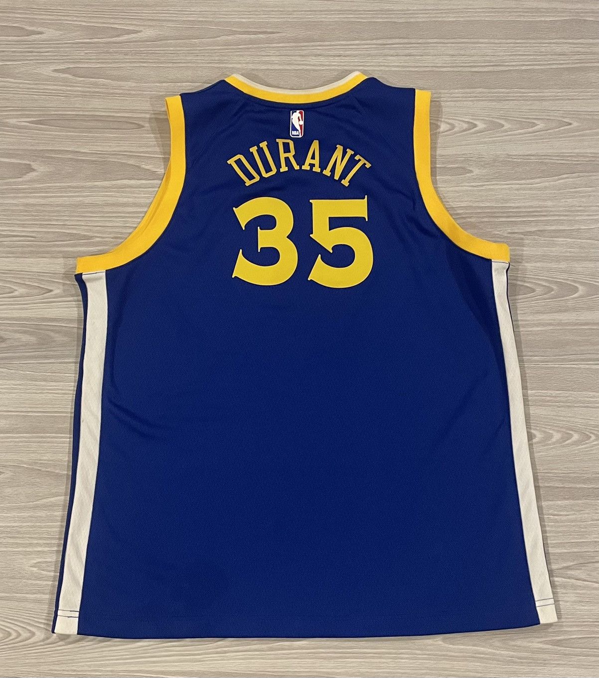 NBA Nike 2017 Kevin Durant #35 Warriors Jersey Blue Mens Size XL Size US XL / EU 56 / 4 - 4 Thumbnail