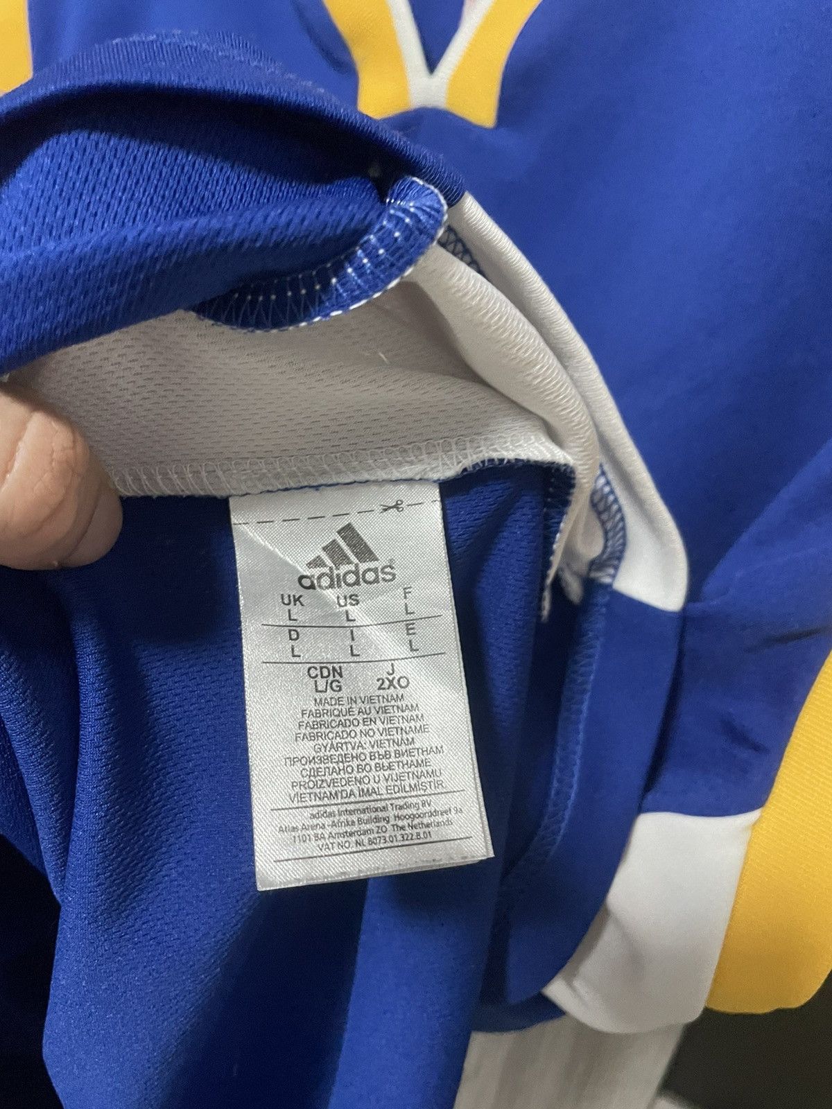 Adidas Vintage Adidas Golden State Warriors Curry #30 Jersey Size US L / EU 52-54 / 3 - 13 Thumbnail