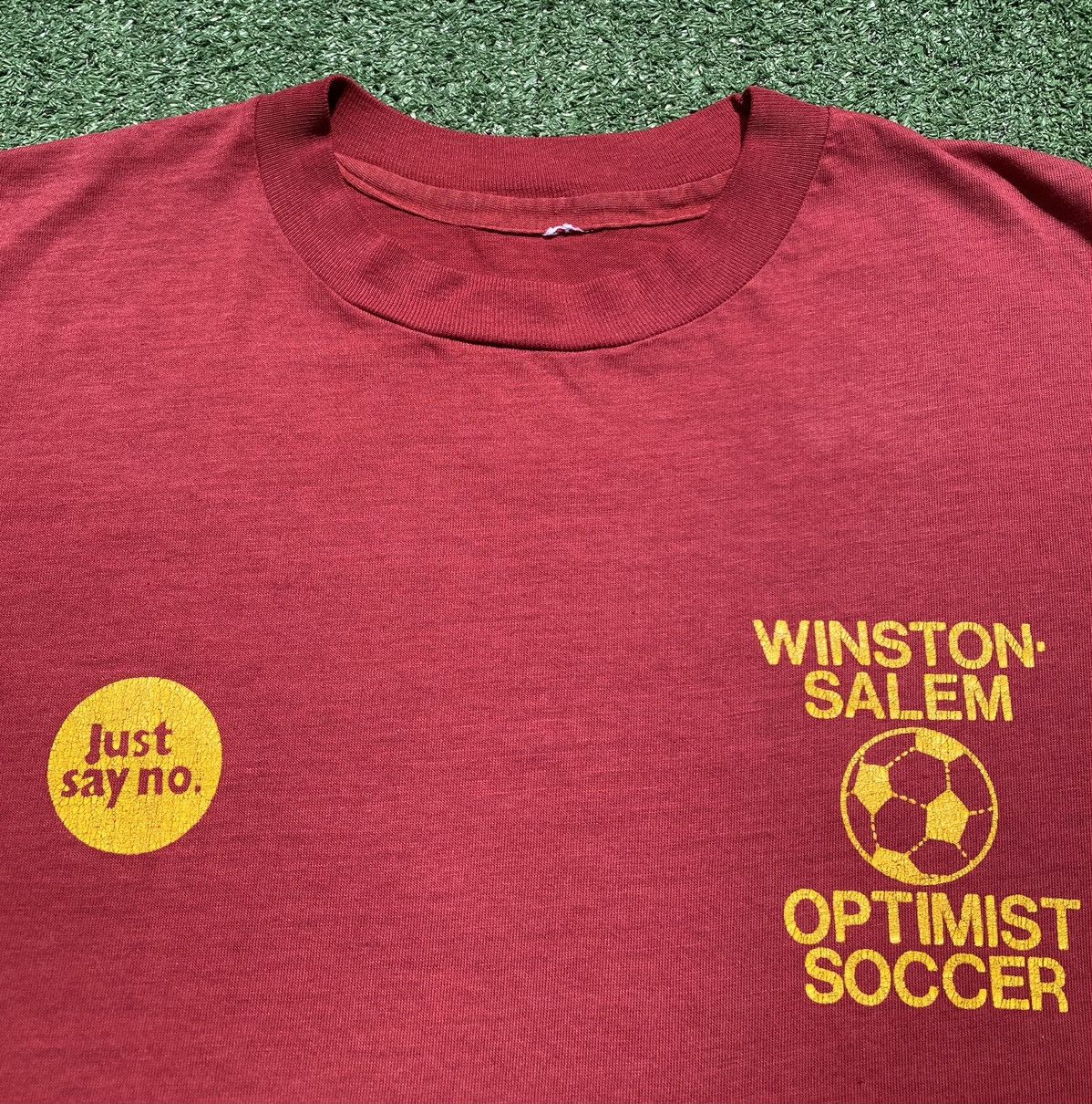 Other VTG 90’s Just Say No x Winston Salem Soccer T-shirt Size US M / EU 48-50 / 2 - 2 Thumbnail