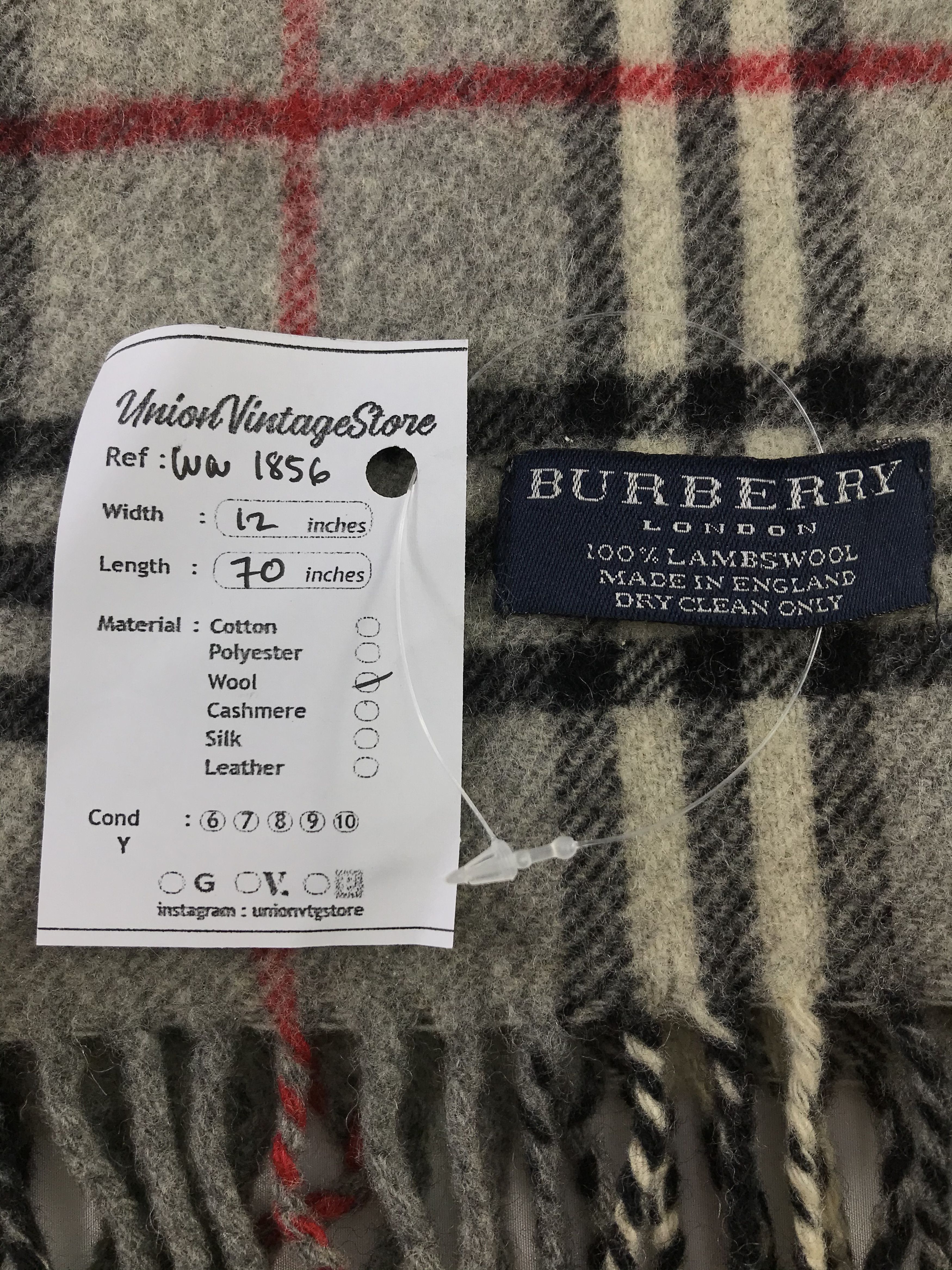 Burberry × Vintage Burberry Scarf / Muffler / Neckwear - WW1856 Size ONE SIZE - 4 Thumbnail