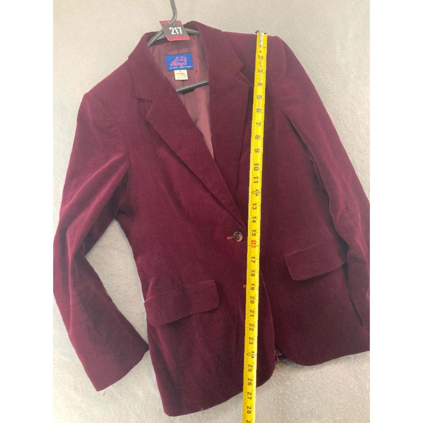 Vintage VINTAGE FL Things Womens Sport Jacket 9 Red Berry Work 80s 90s Size M / US 6-8 / IT 42-44 - 5 Thumbnail