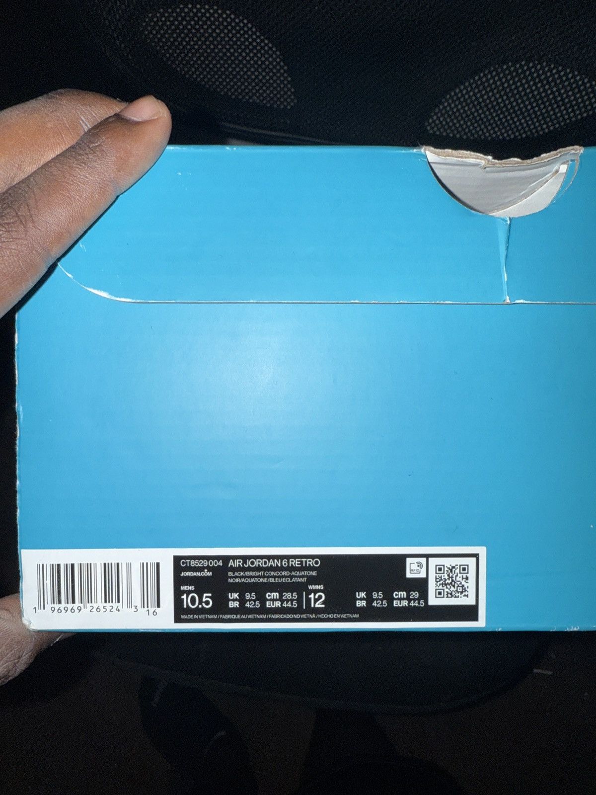 Jordan Brand Air Jordan 6 Retro 'Aqua' Size US 10.5 / EU 43-44 - 8 Thumbnail