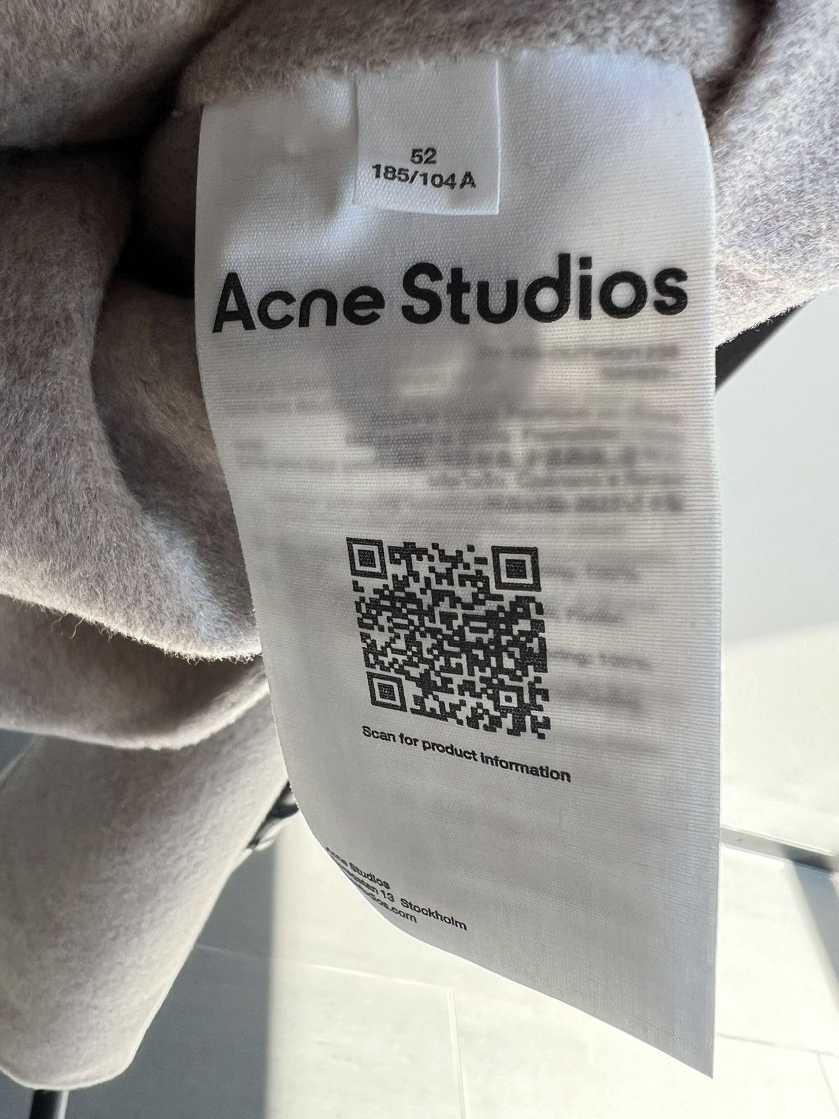 Acne Studios New Fall 25 Doveria Double-Faced Wool Cashmere Hooded Jacket Size US L / EU 52-54 / 3 - 9 Thumbnail