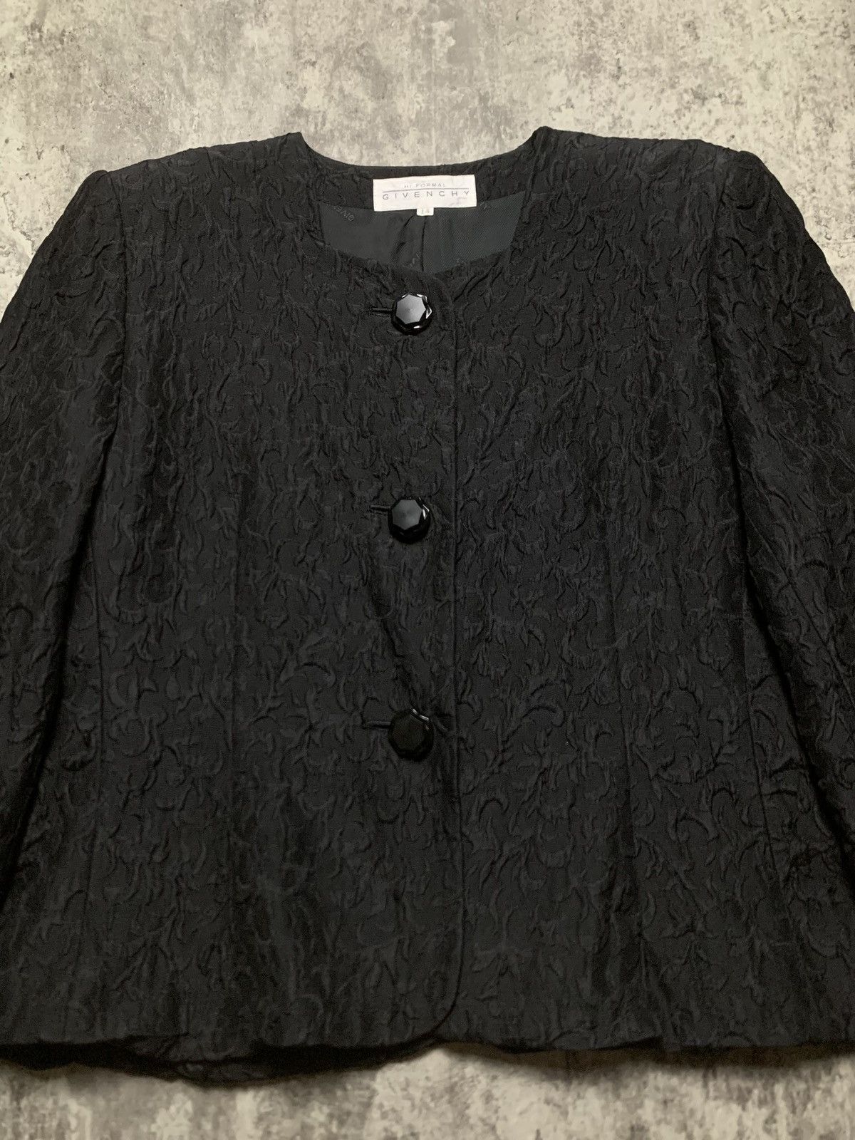 Givenchy Vintage 90s Givenchy hi formal embossed blazer Size XL / US 12-14 / IT 48-50 - 2 Thumbnail