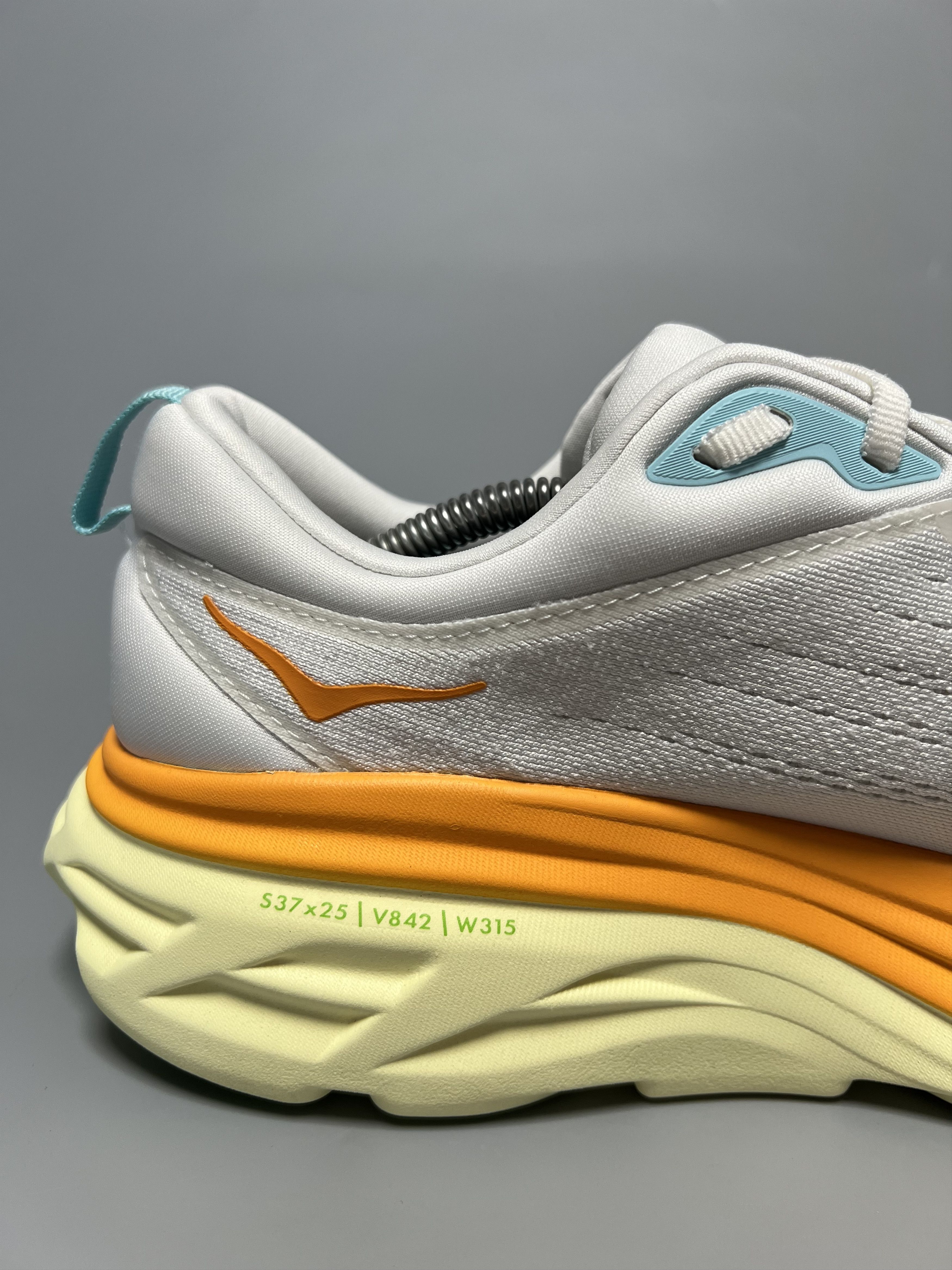Hoka 10.5D Hoka One One Bondi 8 Men's Running Shoes Gym Walking Size US 10.5 / EU 43-44 - 6 Thumbnail
