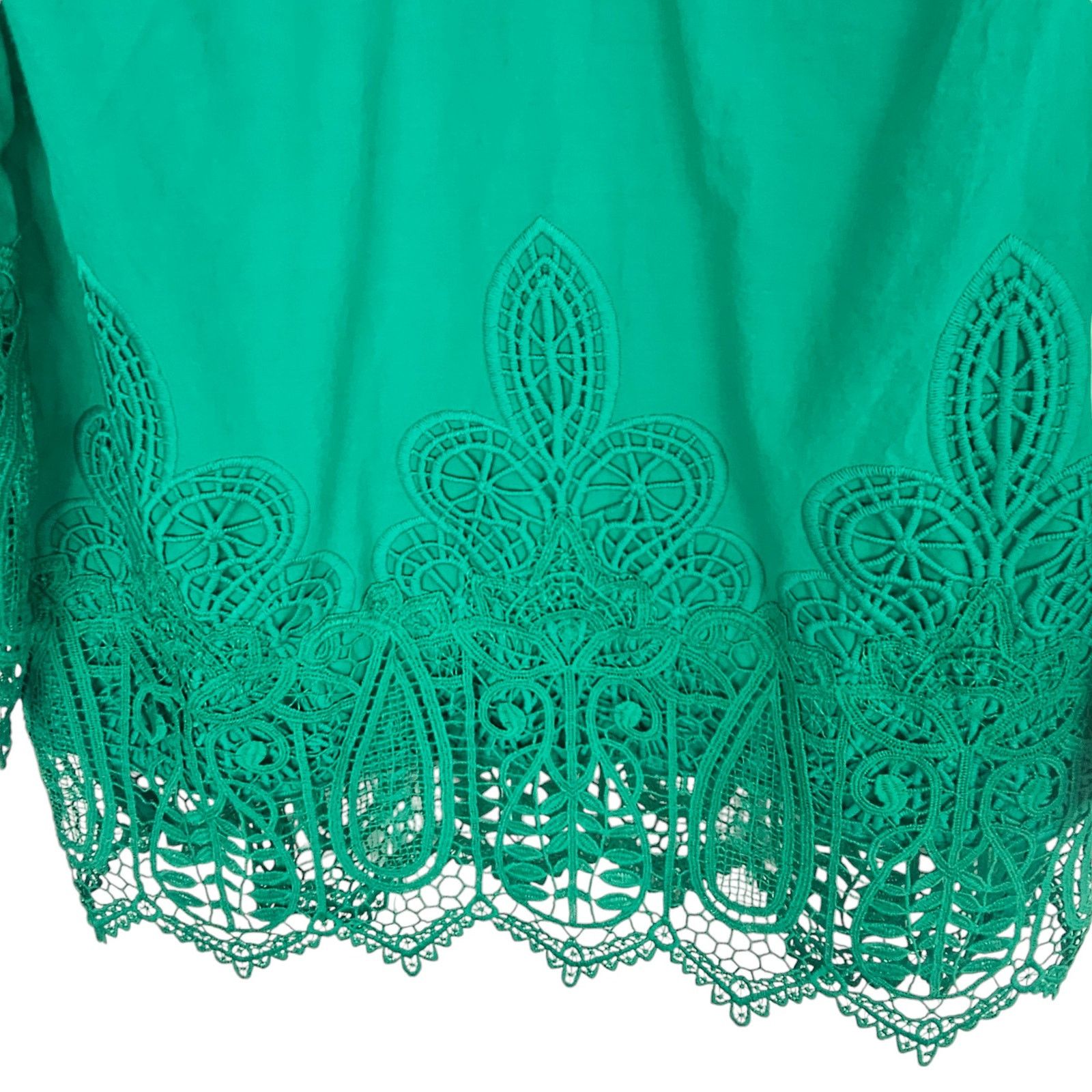 Chicos Chicos Womens Kelly Green Embroidered Tunic 0 Small Coastal Size S / US 4 / IT 40 - 3 Thumbnail