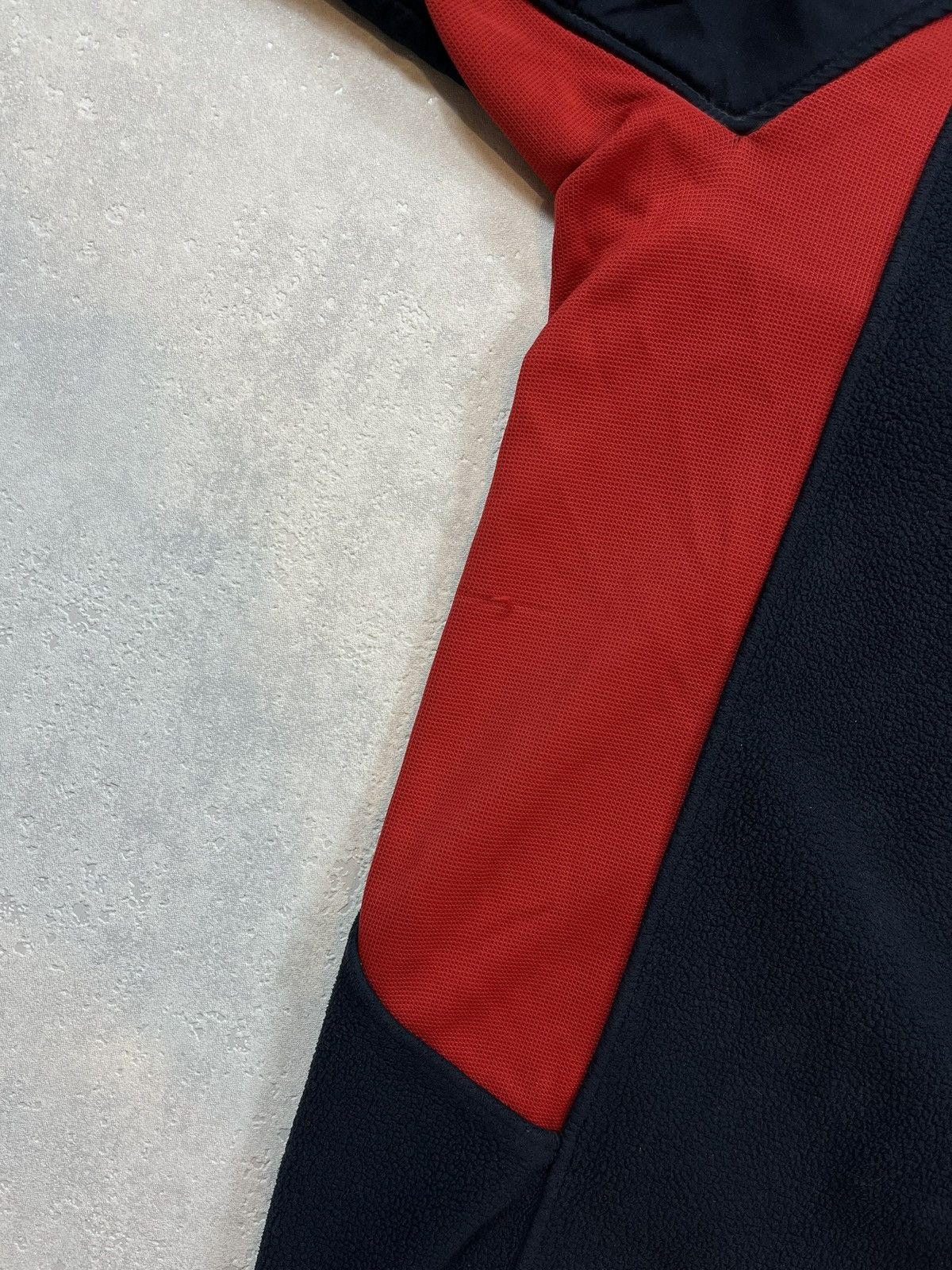 Nike × Vintage 90s Nike England Vintage Y2K Fleece Oversized 1/4 Zip Jacket Size US XL / EU 56 / 4 - 8 Thumbnail