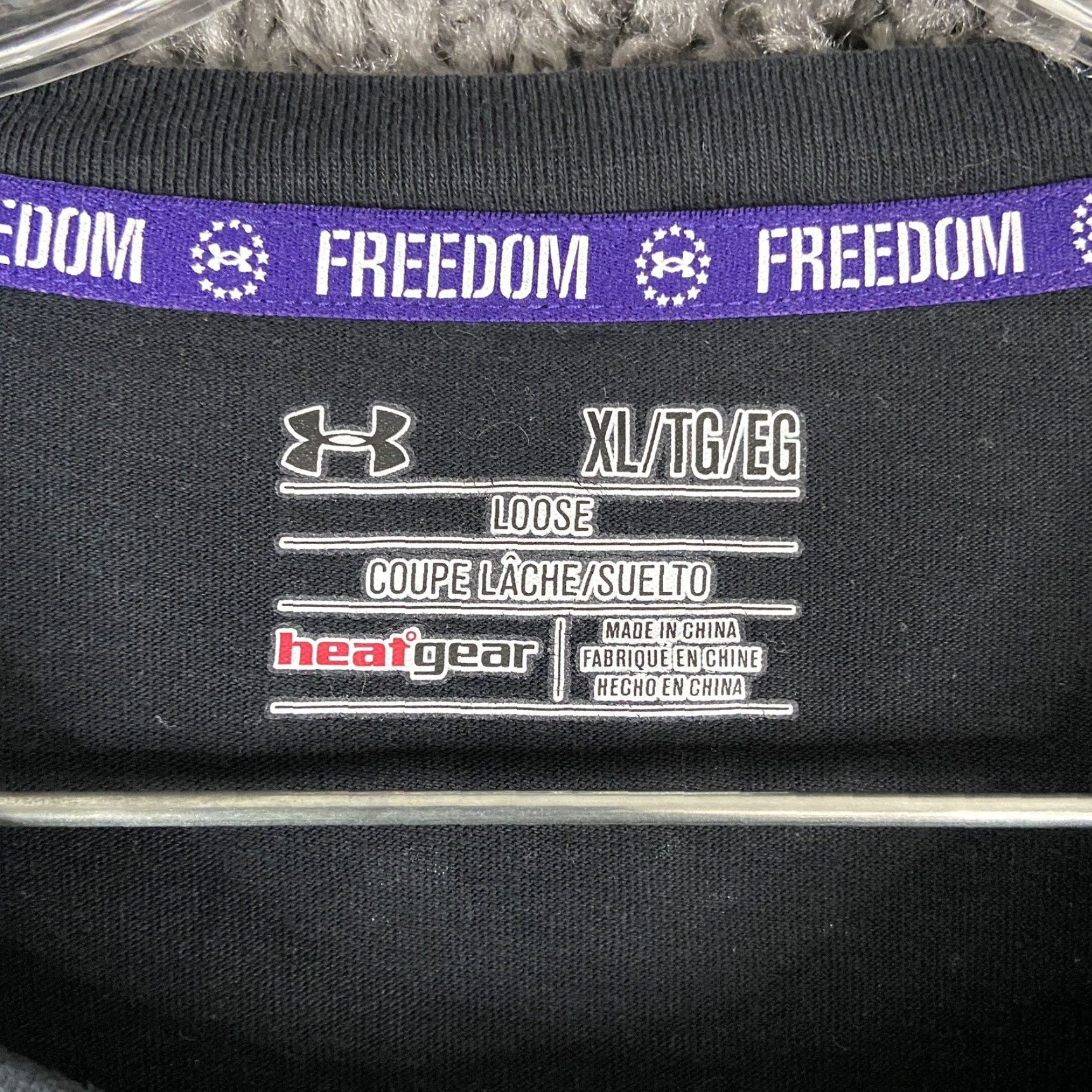 Under Armour VINTAGE? No. Under Armour Freedom Black Graphic Tee Men XL Shirt Men XL Black Graphic Tee (Under Armour) Size US XL / EU 56 / 4 - 7 Thumbnail
