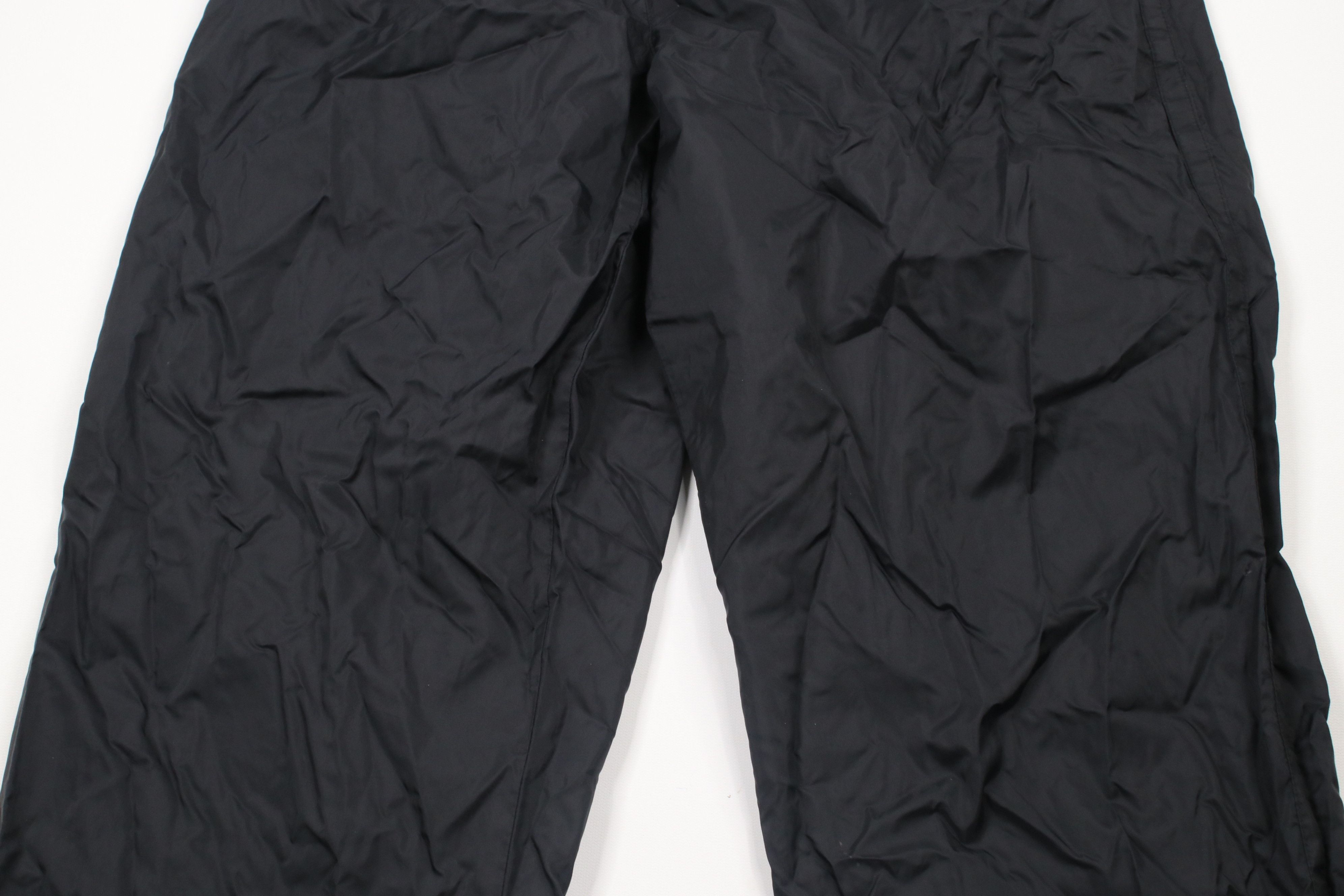 Nike × Vintage Vintage Nike Mini Swoosh Wide Leg Windbreaker Pants Black Size US 36 / EU 52 - 3 Thumbnail