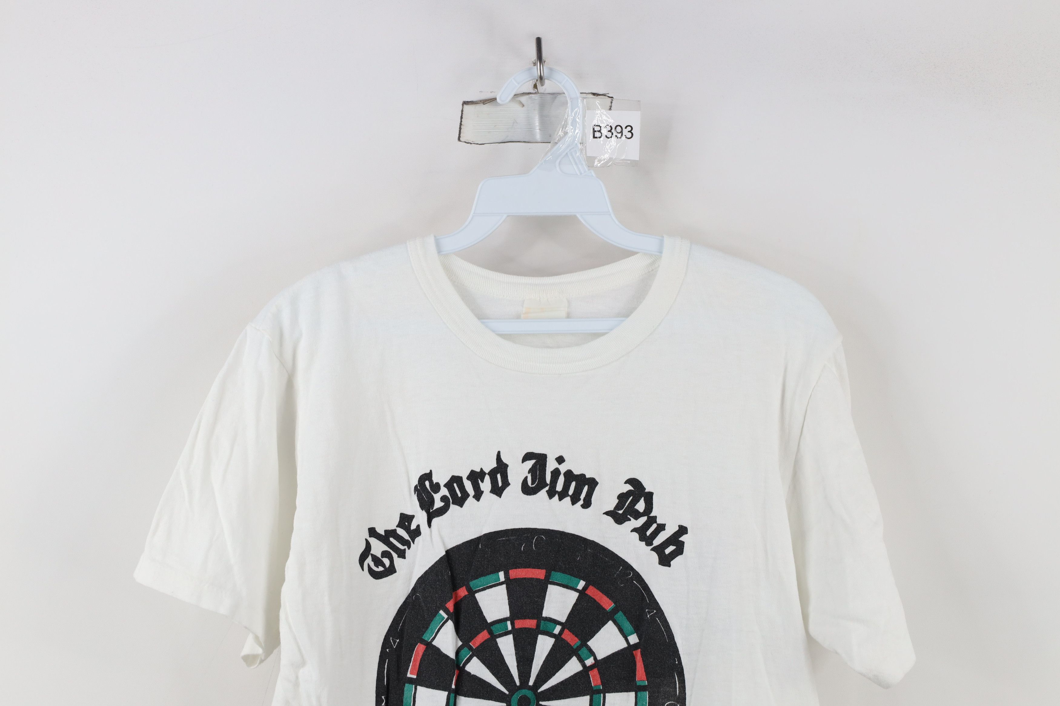 Vintage Vintage 70s Jim Pub Darts Drinking Team Brazil T-Shirt White Size S / US 4 / IT 40 - 2 Thumbnail