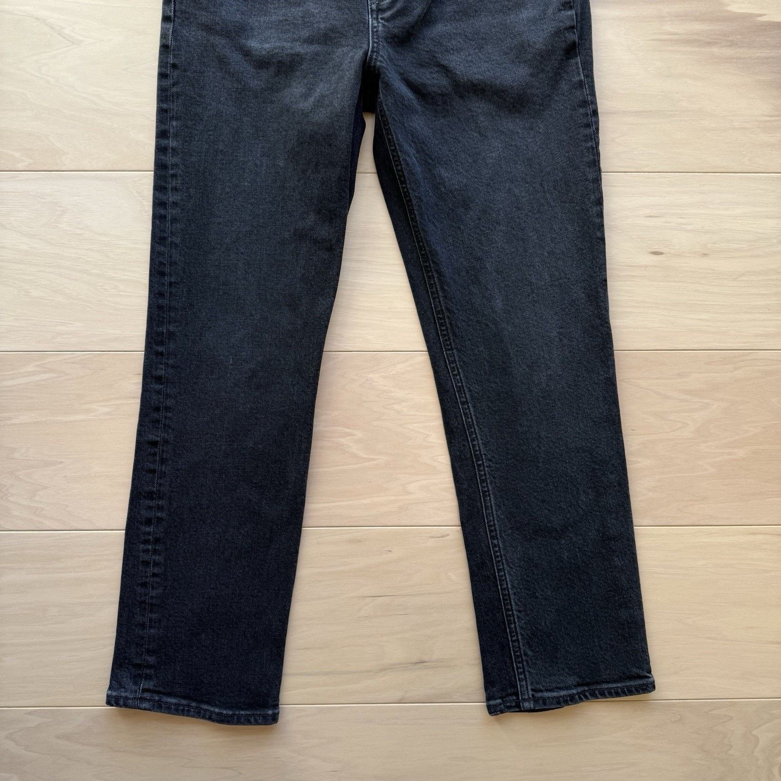 Agolde Agolde Riley Crop Jeans Women's 28 Black High Rise Glam Boho Size 28" / US 6 / IT 42 - 4 Thumbnail