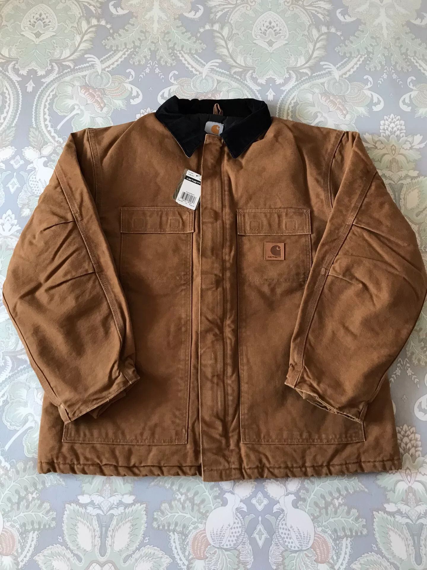 Carhartt Carhartt C26 Brown Washed Canvas Jacket Size US XL / EU 56 / 4 - 1 Thumbnail