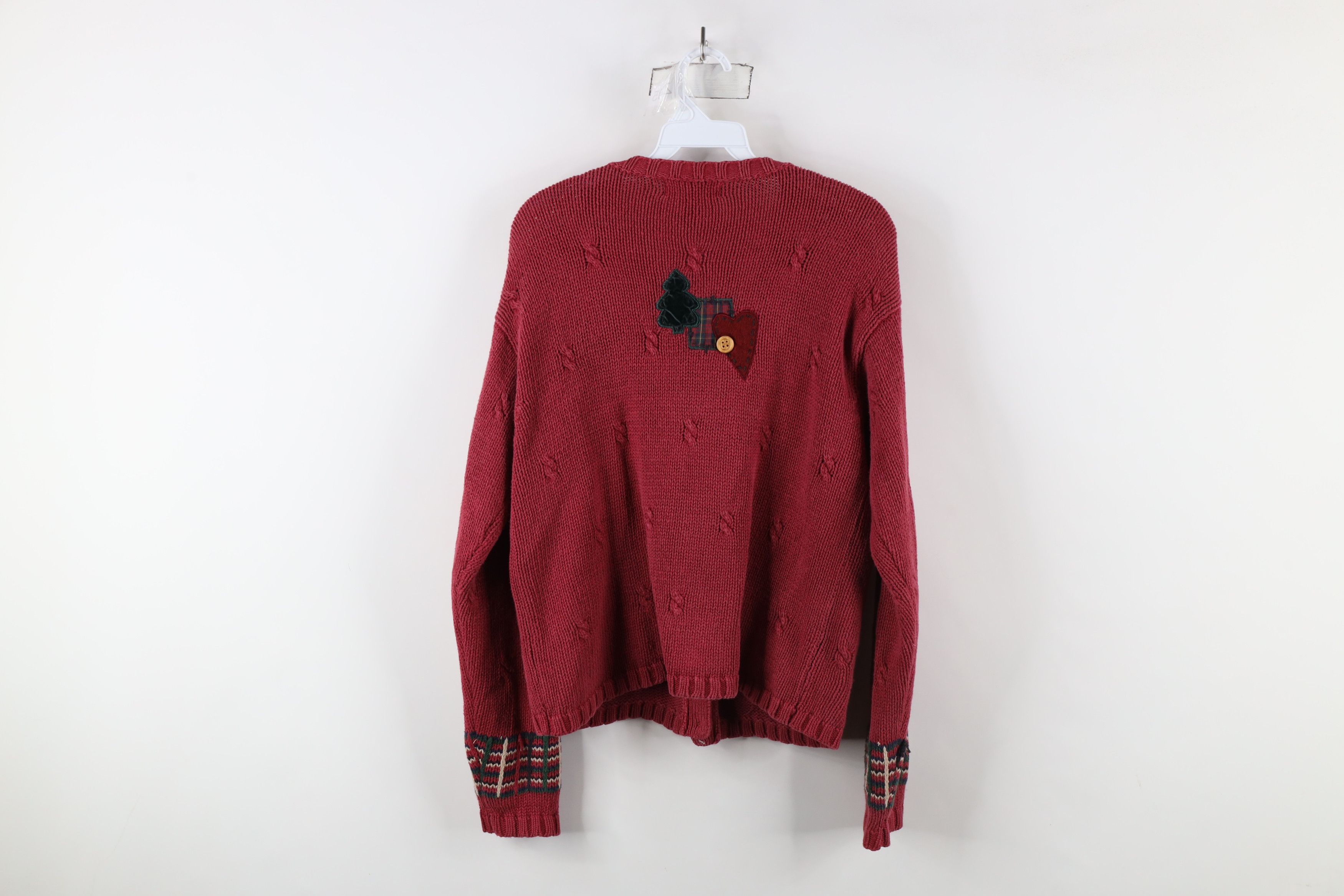 Vintage Vintage 90s Streetwear Snowman Ribbed Knit Cardigan Sweater Size S / US 4 / IT 40 - 15 Thumbnail