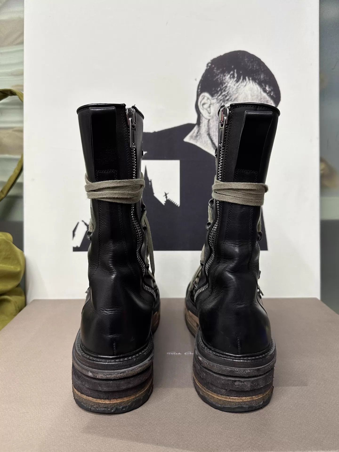 Rick Owens Rick Owens FW17 Glitter Lego Pentagram Strap Boots Size US 10 / EU 43 - 4 Thumbnail