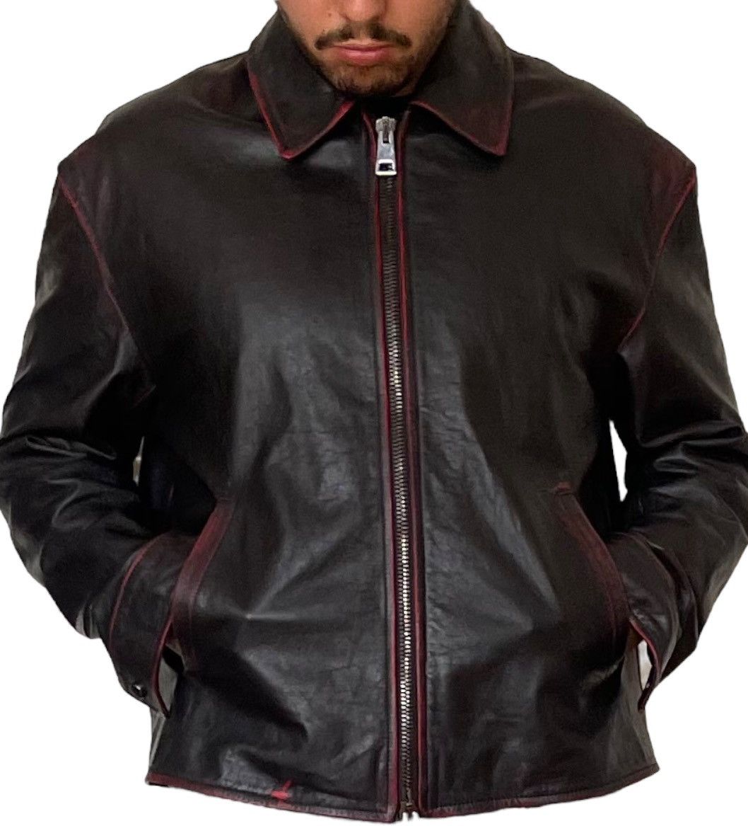 Designer × Genuine Leather 1/1 leather jacket sample made in Italy Size US M / EU 48-50 / 2 - 5 Thumbnail
