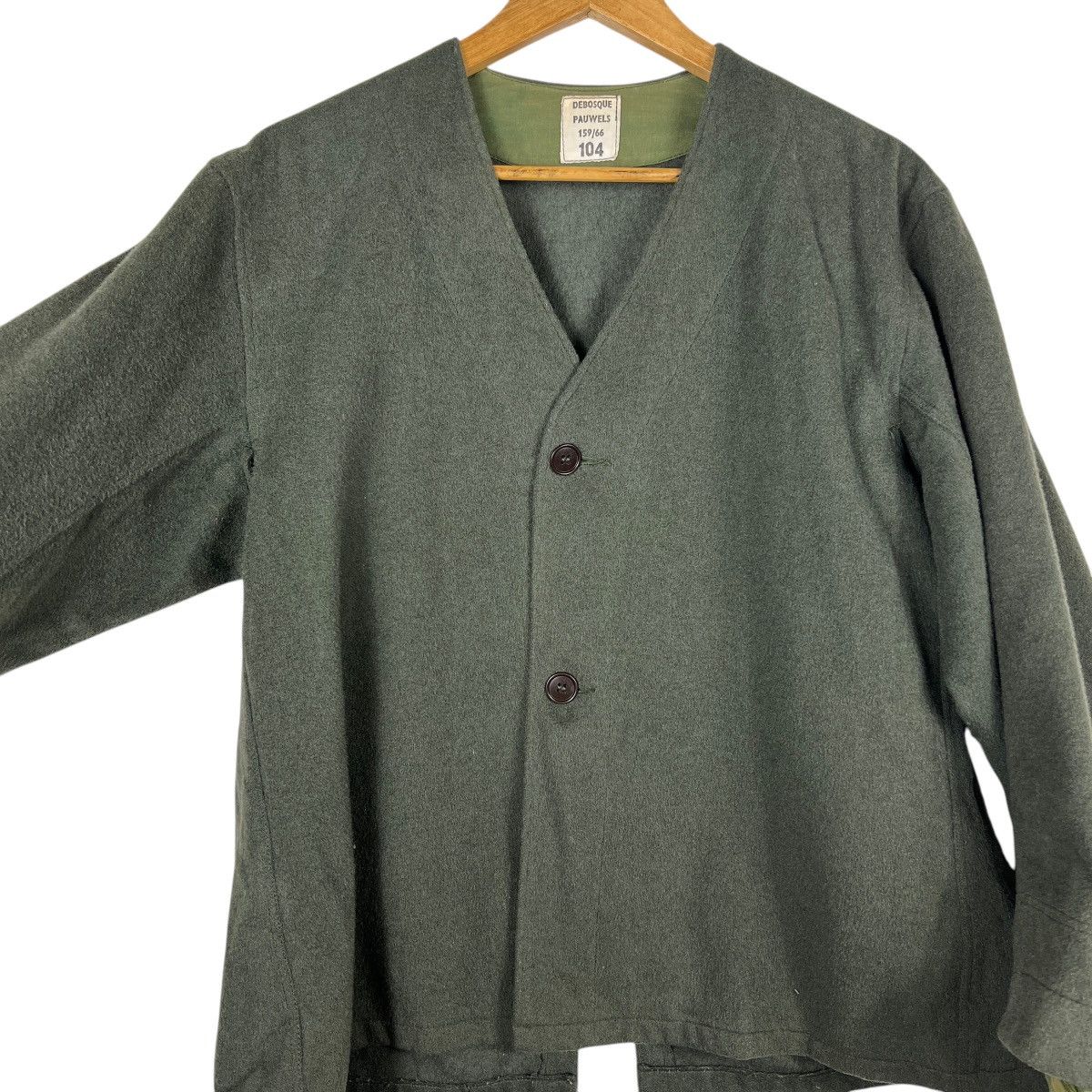 FrenchTrotters × Vintage 🔥 VINTAGE DEBOSQUE PAUWELS FRENCH MILITARY WOOL LINER JACKET Size US L / EU 52-54 / 3 - 4 Thumbnail