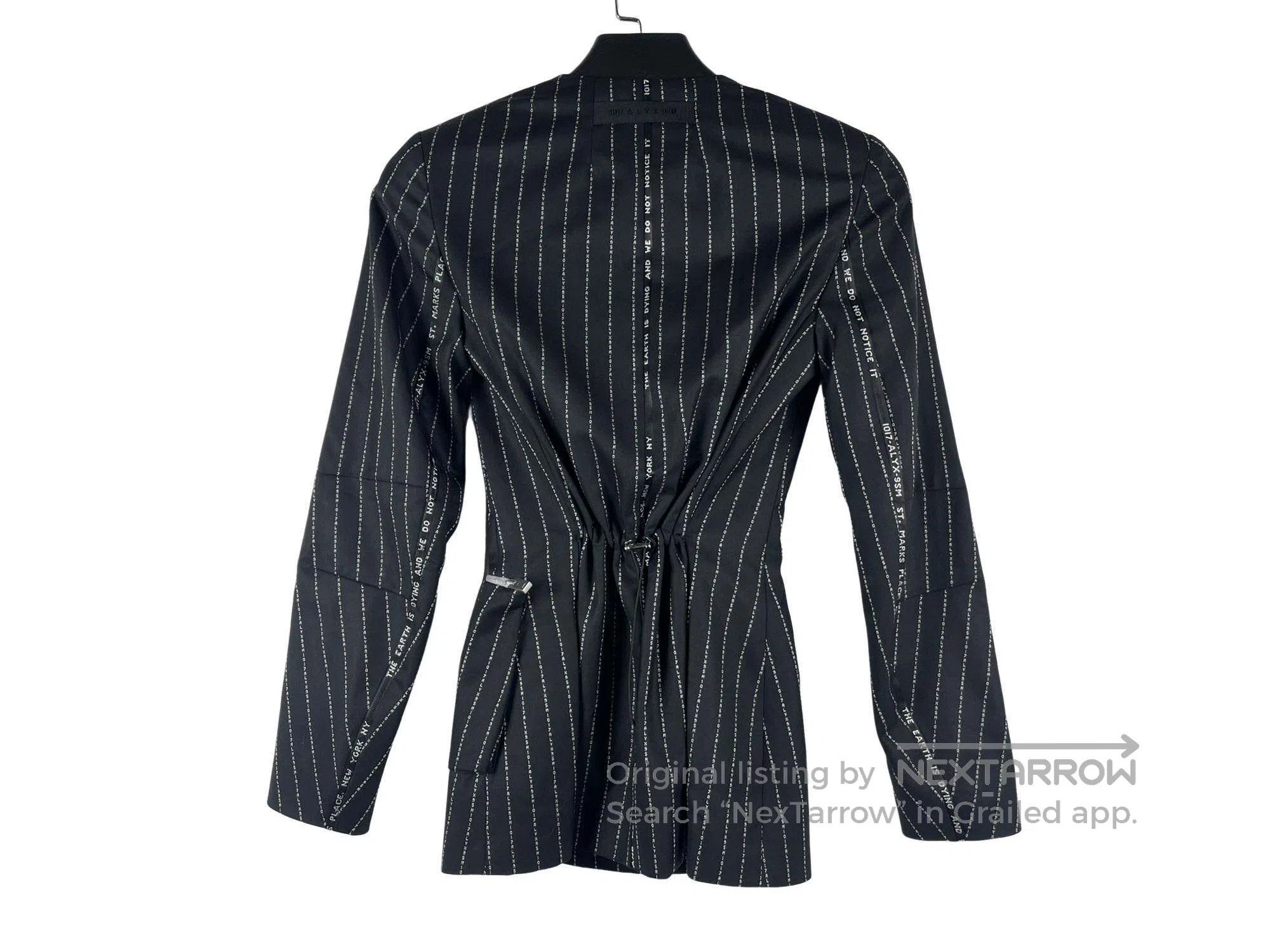 1017 ALYX 9SM 1017 ALYX Utility Letter Stripe Notched Lapel Suit Size XS / US 0-2 / IT 36-38 - 4 Thumbnail