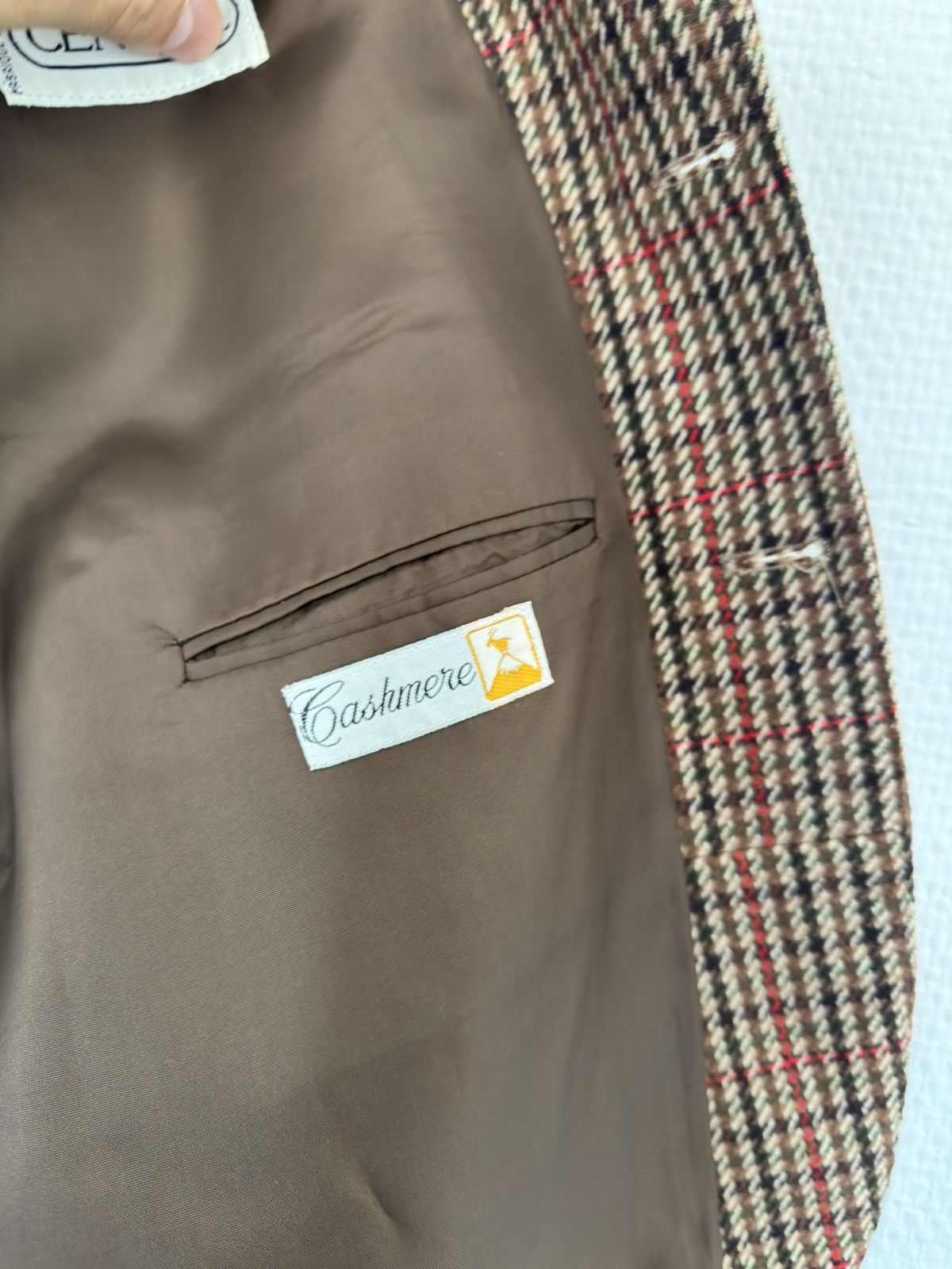 God's True Cashmere Vintage Centmil Paris Blazer –Made in France-100% Cashmere Size 50R - 10 Thumbnail