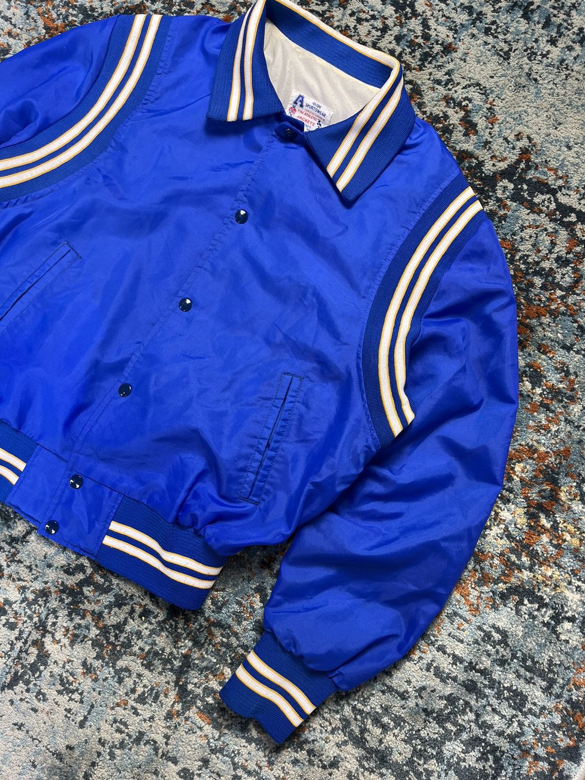 Vintage Vintage 70s Varsity Jacket teddy hedi slimane style boxy fit Size US L / EU 52-54 / 3 - 3 Thumbnail