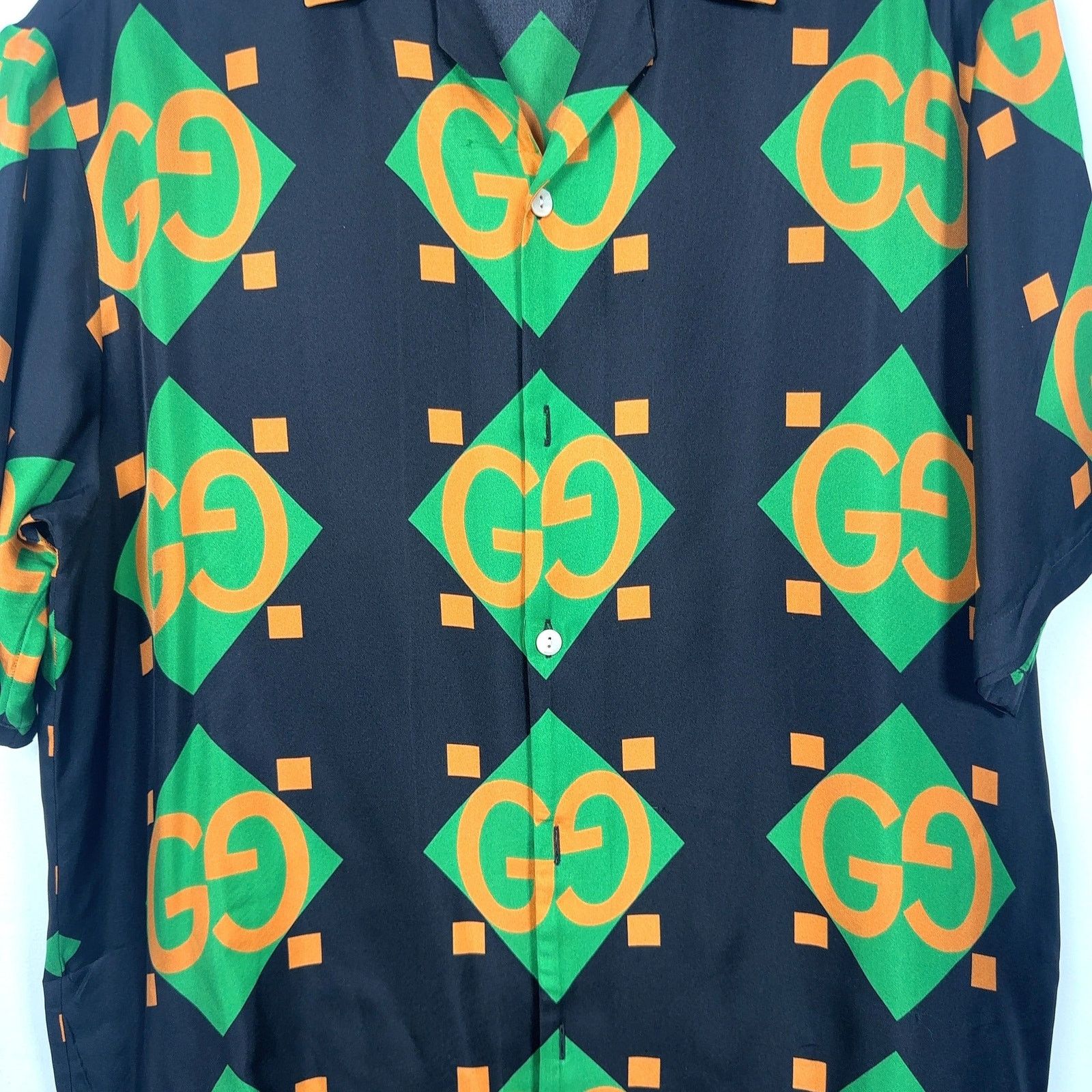 Gucci Gucci Mono-Block Silk Button-Up Shirt Size US M / EU 48-50 / 2 - 3 Thumbnail