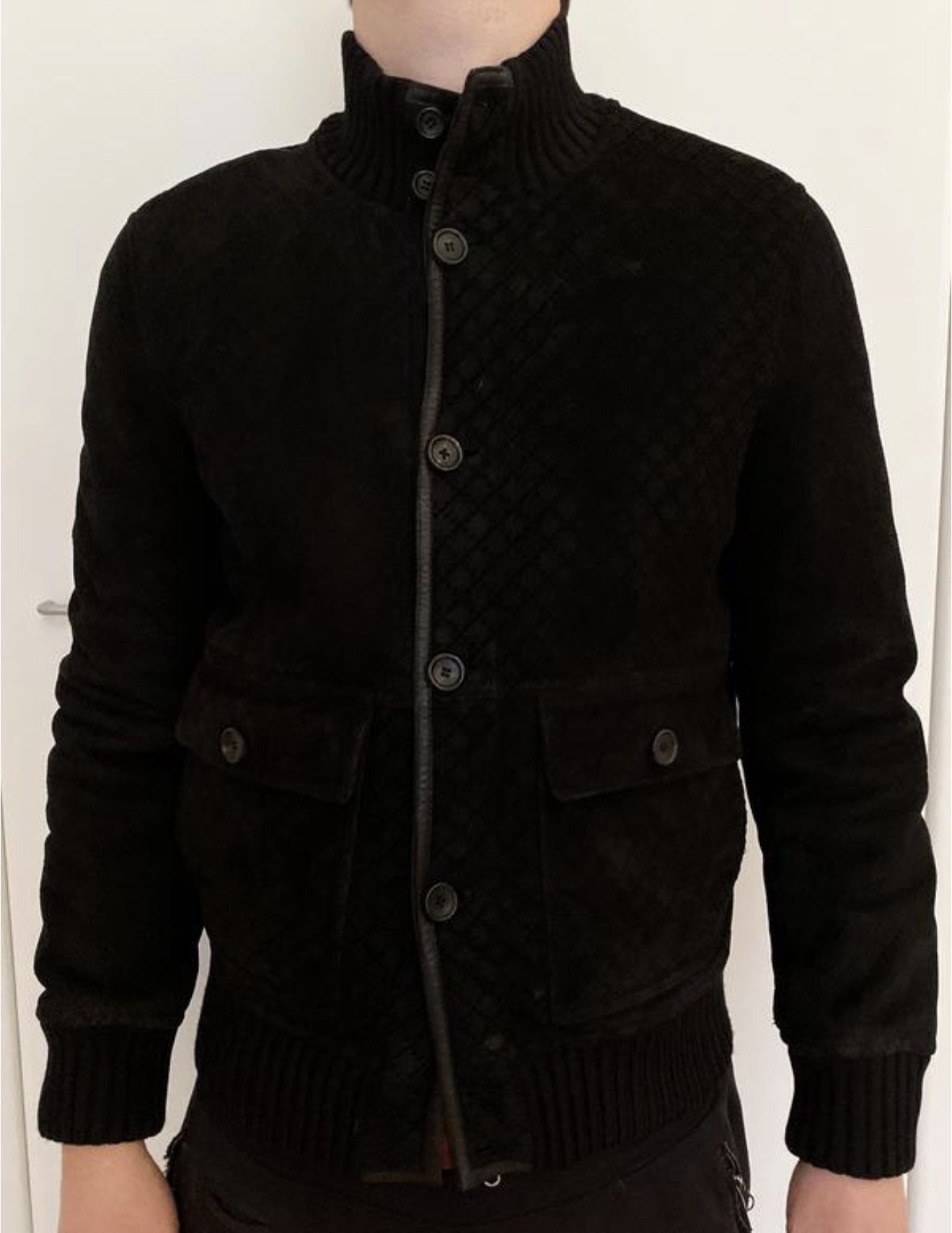 Gucci GUCCI FW 2007 Suede Shearling Jacket Diamond tom ford leathe Size US L / EU 52-54 / 3 - 2 Thumbnail