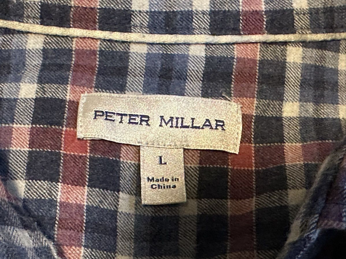 Peter Millar Peter Millar Blue Red Plaid Button Down Shirt Long Sleeve Size US L / EU 52-54 / 3 - 3 Thumbnail