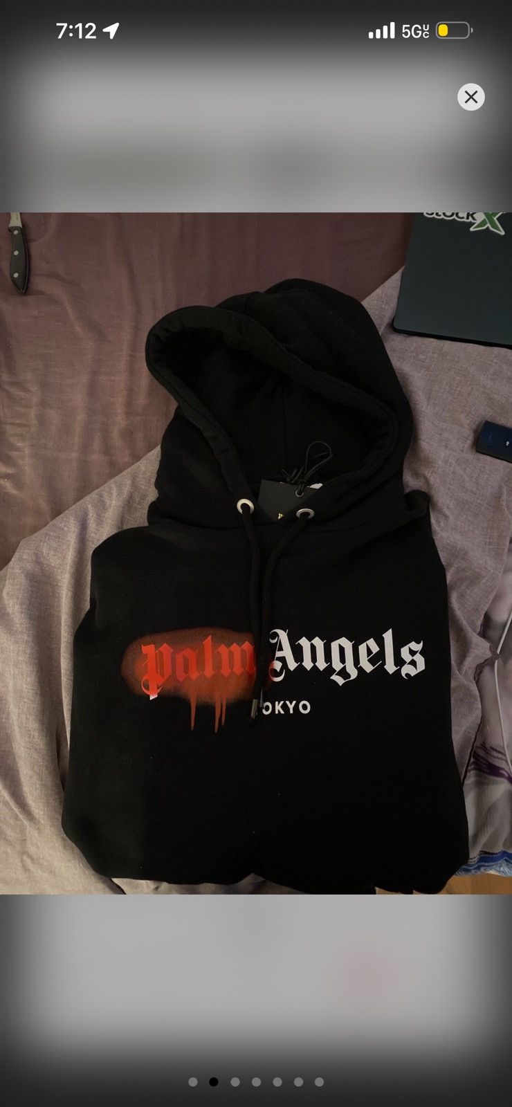 Palm Angels Black palm angles spray hoodie Size US XL / EU 56 / 4 - 2 Thumbnail