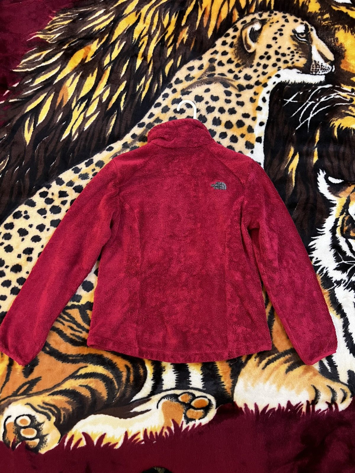 The North Face The North Face Red Poly Fleece Full Zip Up Size M / US 6-8 / IT 42-44 - 6 Thumbnail