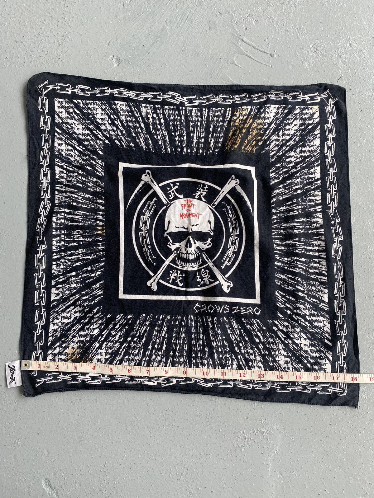 Japanese Brand Crows Zero Bandana Size ONE SIZE - 2 Thumbnail