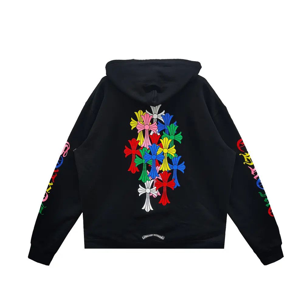 Chrome Hearts Chrome Hearts Multi-Color Cross Logo Zip Up Hoodie Size US L / EU 52-54 / 3 - 1 Thumbnail