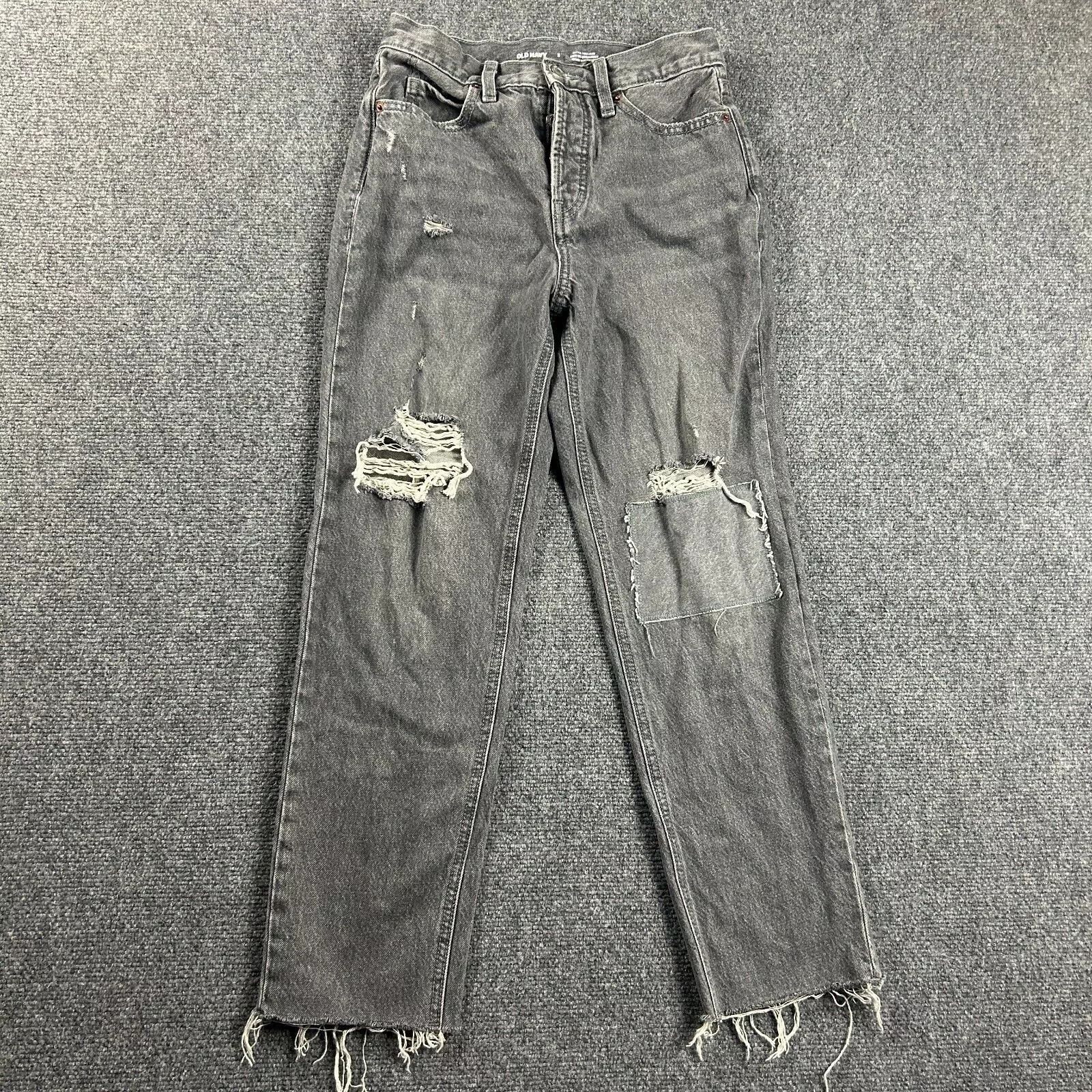 Old Navy Old Navy Jeans Womens 2 Gray Sky Hi Straight Cut Off Size 28" / US 6 / IT 42 - 1 Thumbnail