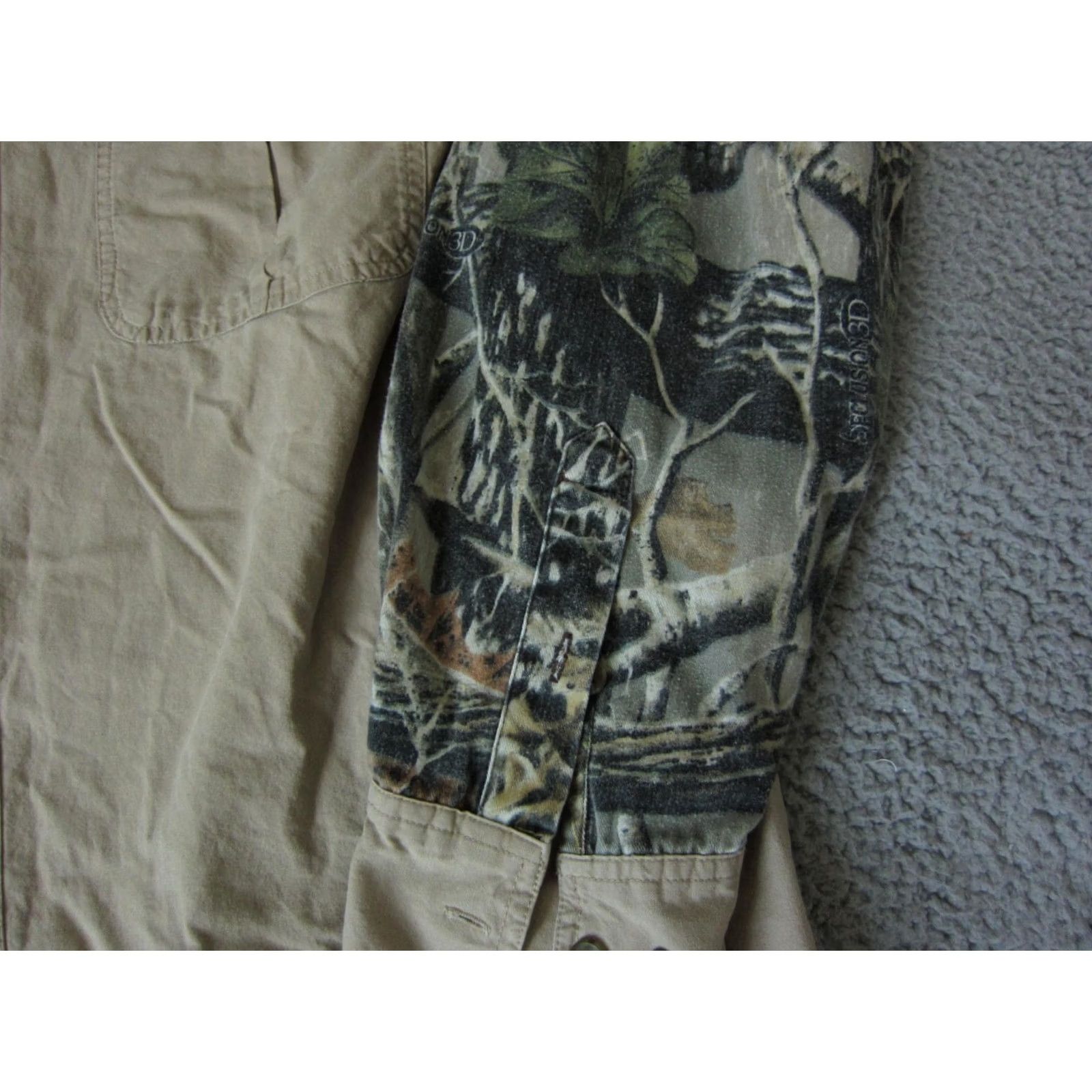 Vintage Cabelas Shirt Adult Large Brown Camouflage Canvas Hunting Mens 90s Size US L / EU 52-54 / 3 - 2 Thumbnail