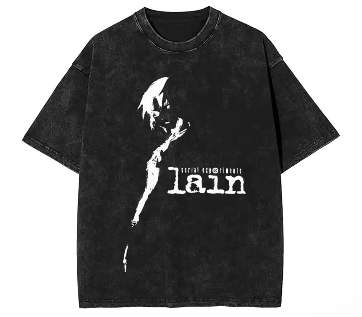 Anime Y2K Hombre Serial Experiments Lain T-Shirt