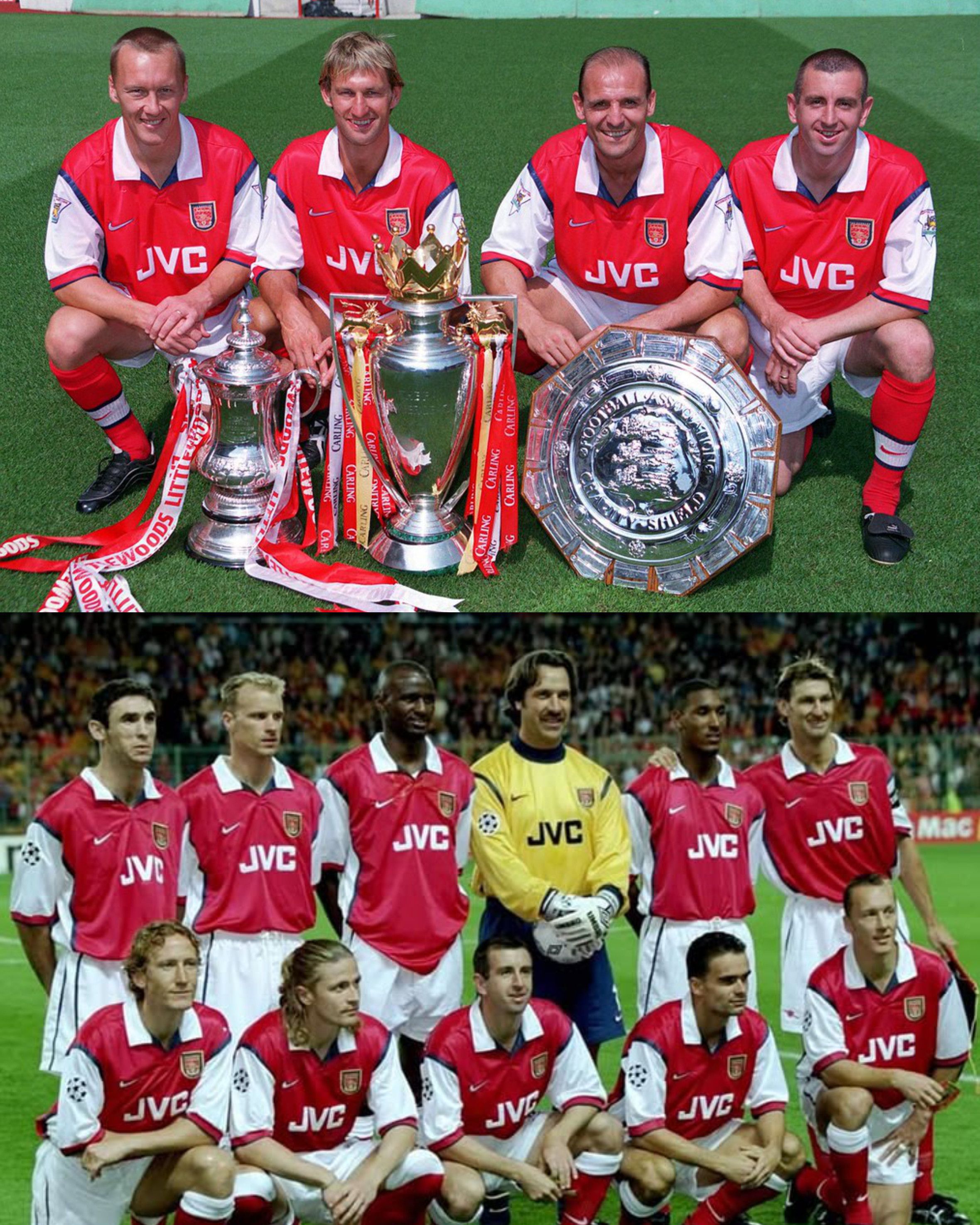 Nike Arsenal FC Home Kit 1998 1999 Size US L / EU 52-54 / 3 - 3 Thumbnail