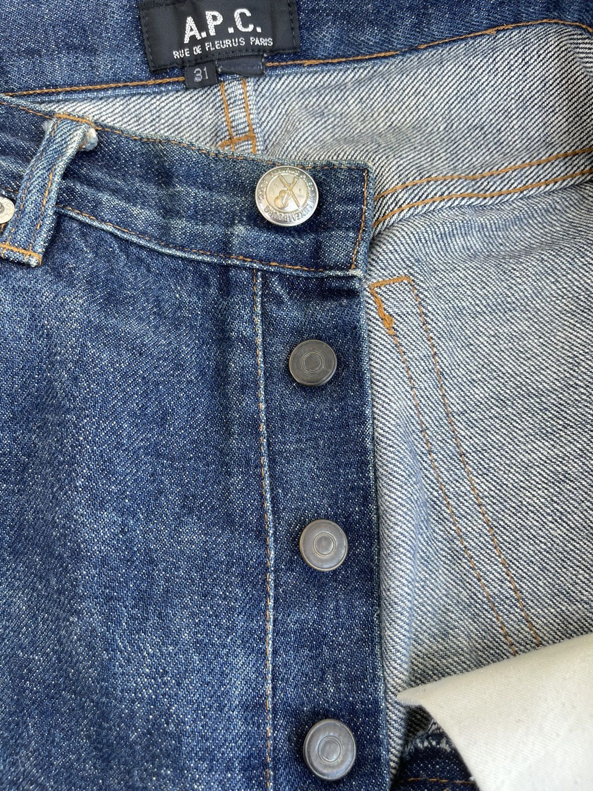 A.P.C. × Japanese Brand 🔥Japanese Brands Vintage A.P.C Distressed Denim W29🔥 Size US 29 - 14 Thumbnail