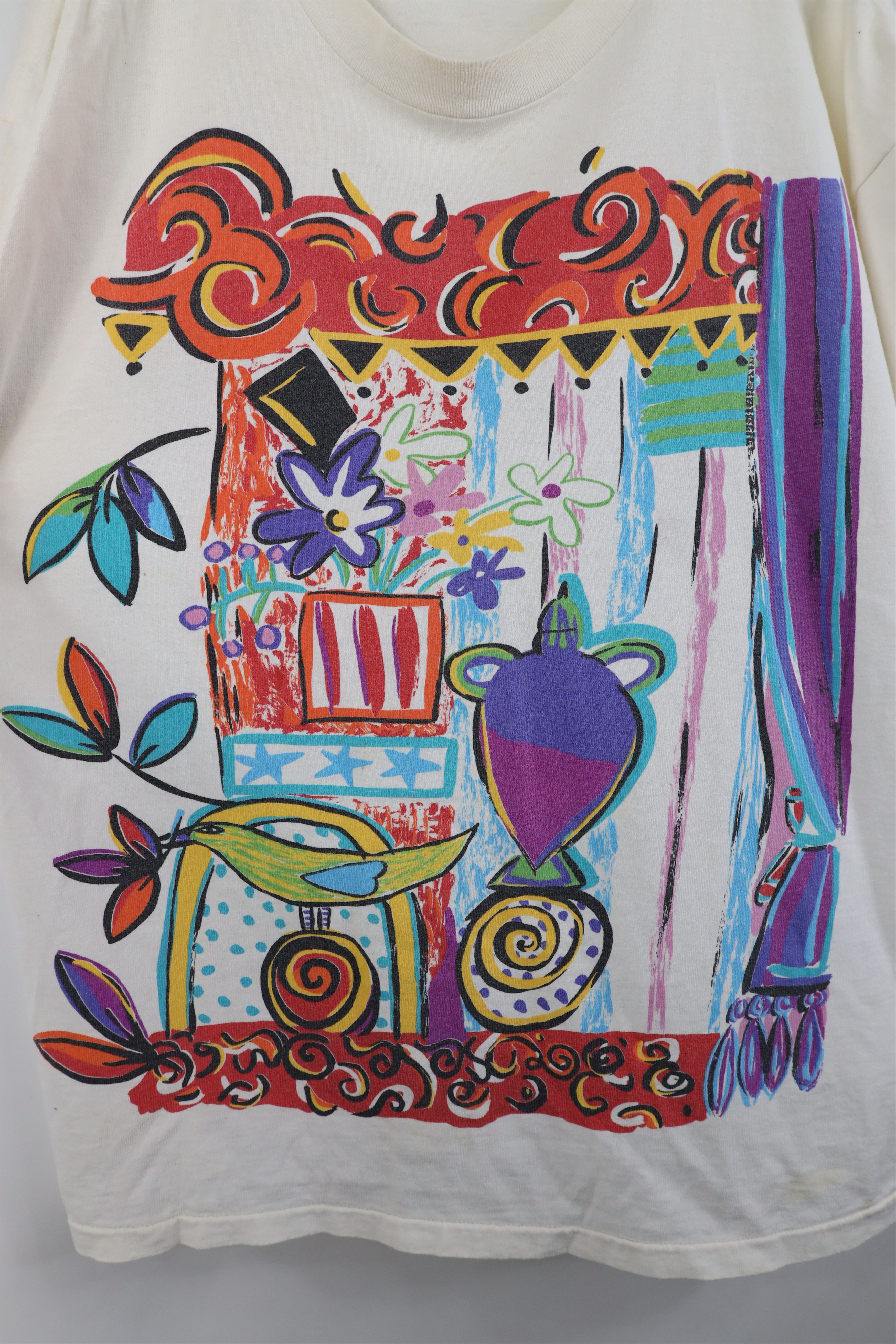 Vintage Vintage 90s Streetwear Picasso Abstract Art T-Shirt USA Size XXL / US 16-18 / IT 52-54 - 7 Thumbnail