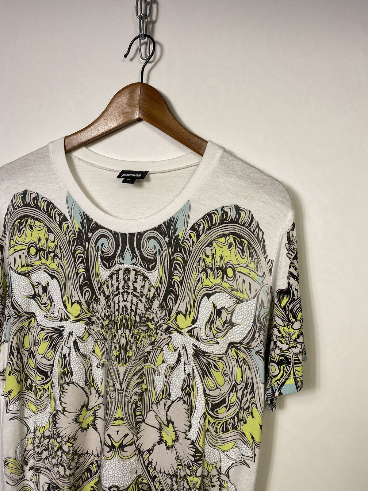 Just Cavalli Just Cavalli Y2k Rhinestone All Over Flower Print T-shirt Size US S / EU 44-46 / 1 - 2 Thumbnail