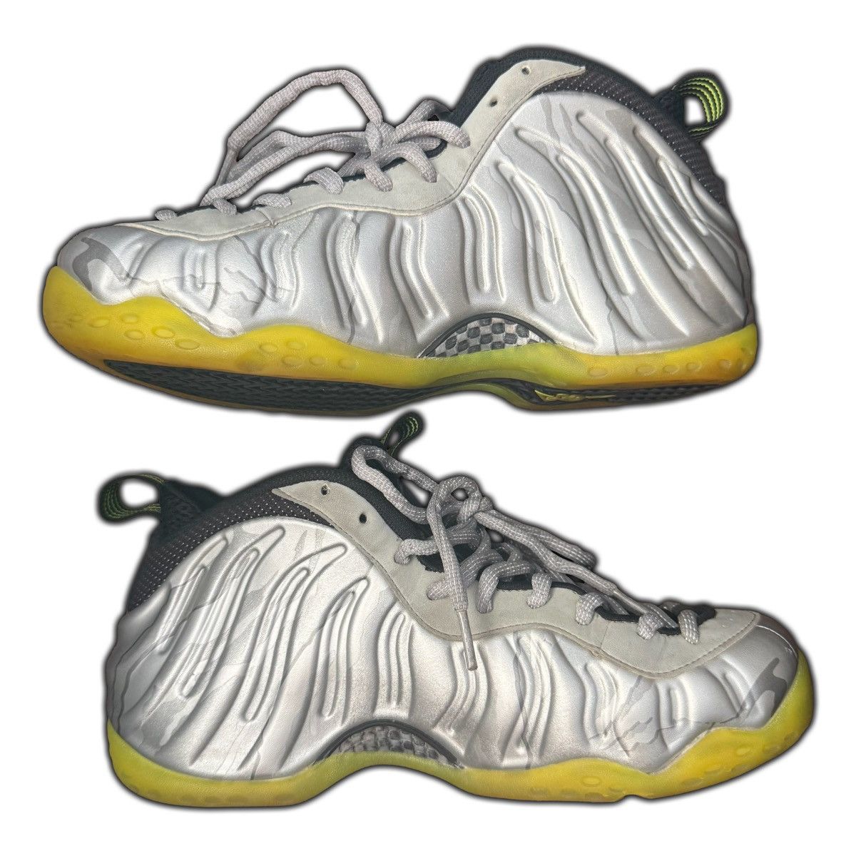 Nike Nike Air Foamposite One Silver Volt Camo Size US 9 / EU 42 - 2 Thumbnail