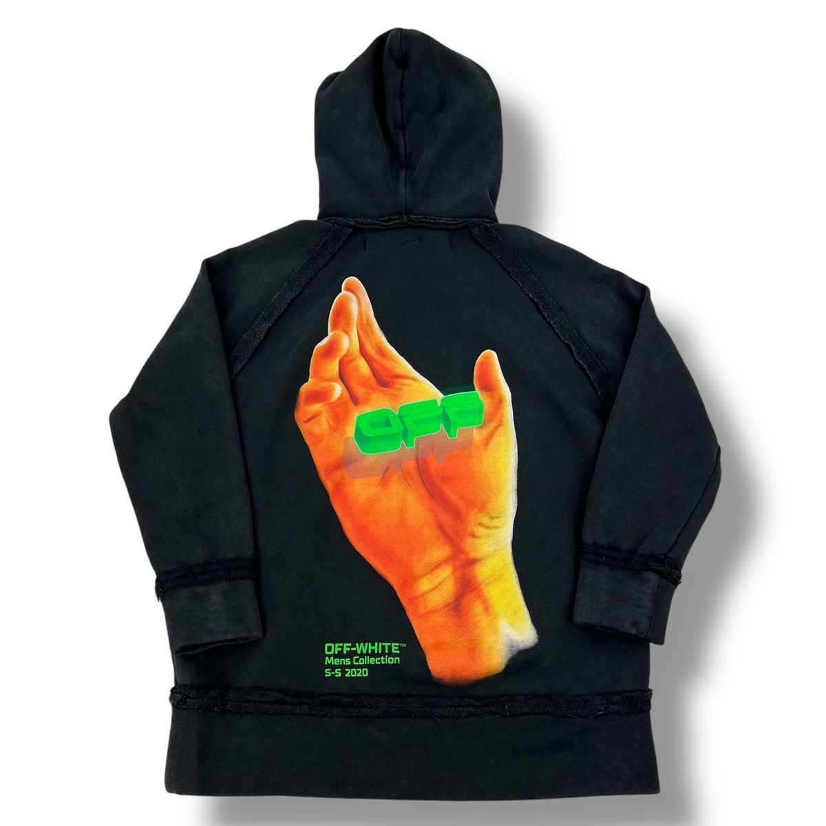 Off-White Off-White Hand Print Womens Hoodie Size S / US 4 / IT 40 - 2 Thumbnail
