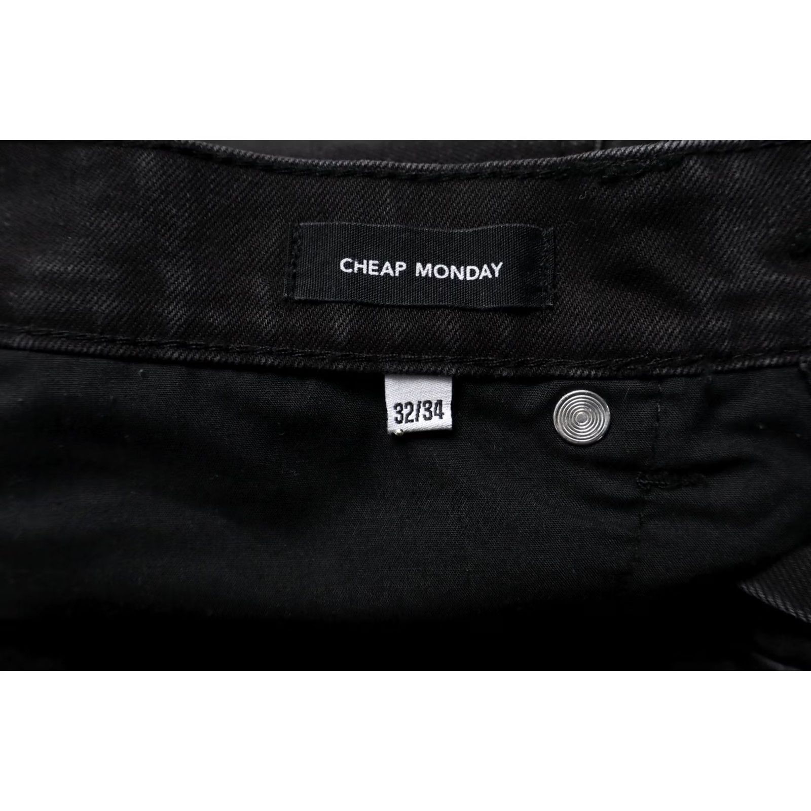 Cheap Monday Cheap Monday Sonic Rinse Black Jeans Slim W32/L34 Zip Fly Stretched Men Size US 32 / EU 48 - 6 Thumbnail