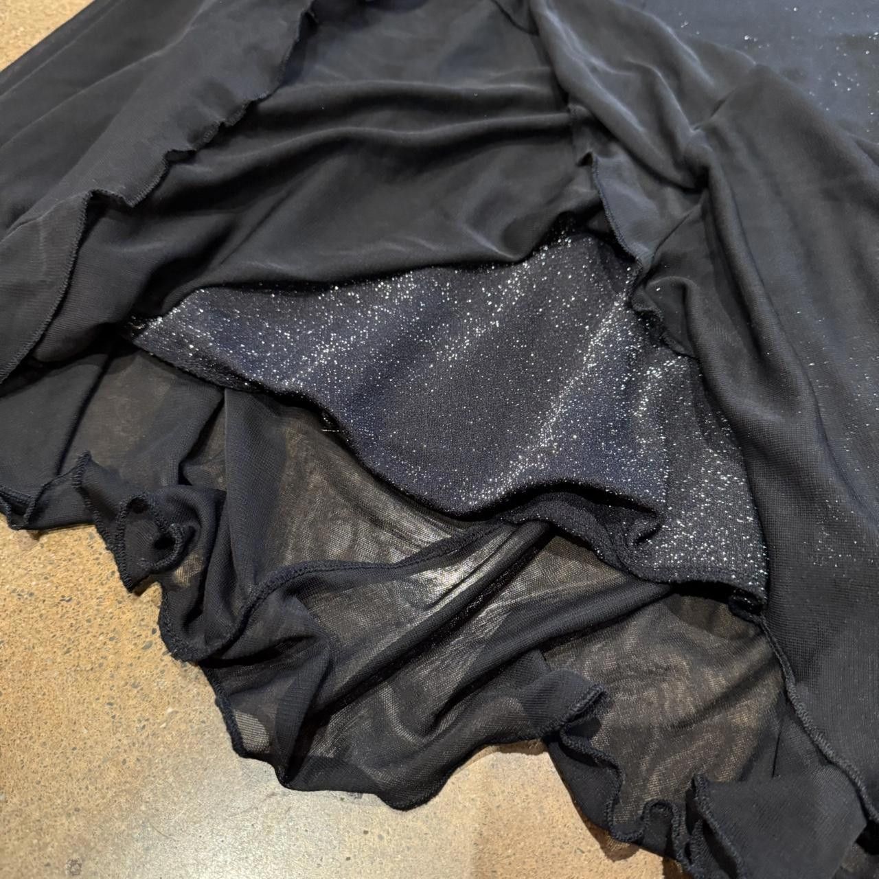 Designer Women's Black and Silver Skirt Size 28" / US 6 / IT 42 - 4 Thumbnail