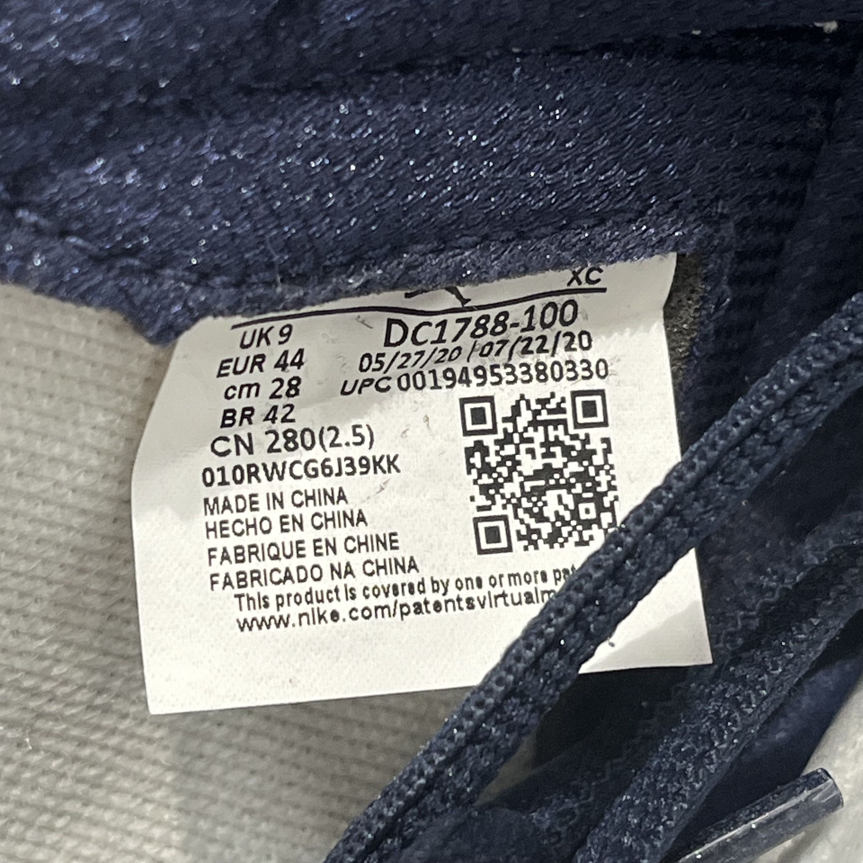 Nike Air Jordan 1 Retro High COJP Midnight Navy 2020 Size US 10 / EU 43 - 6 Thumbnail