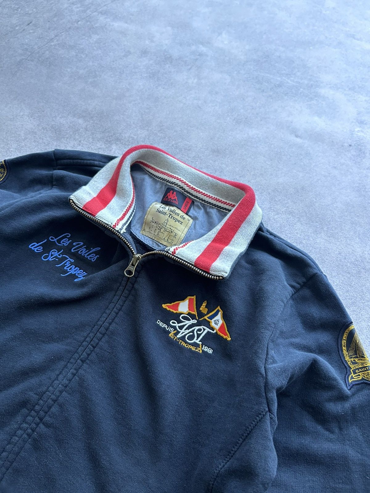 Kappa × Rugby Ralph Lauren × Vintage Vintage Kappa Las Voiles de Saint-Tropez zip-sweatshirt Size US M / EU 48-50 / 2 - 2 Thumbnail