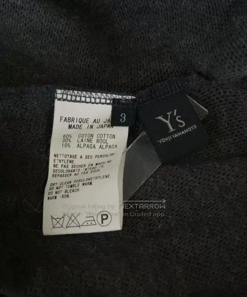 Yohji Yamamoto Y's Yohji Yamamoto Long Sleeve Sweater. Size L / US 10 / IT 46 - 6 Thumbnail